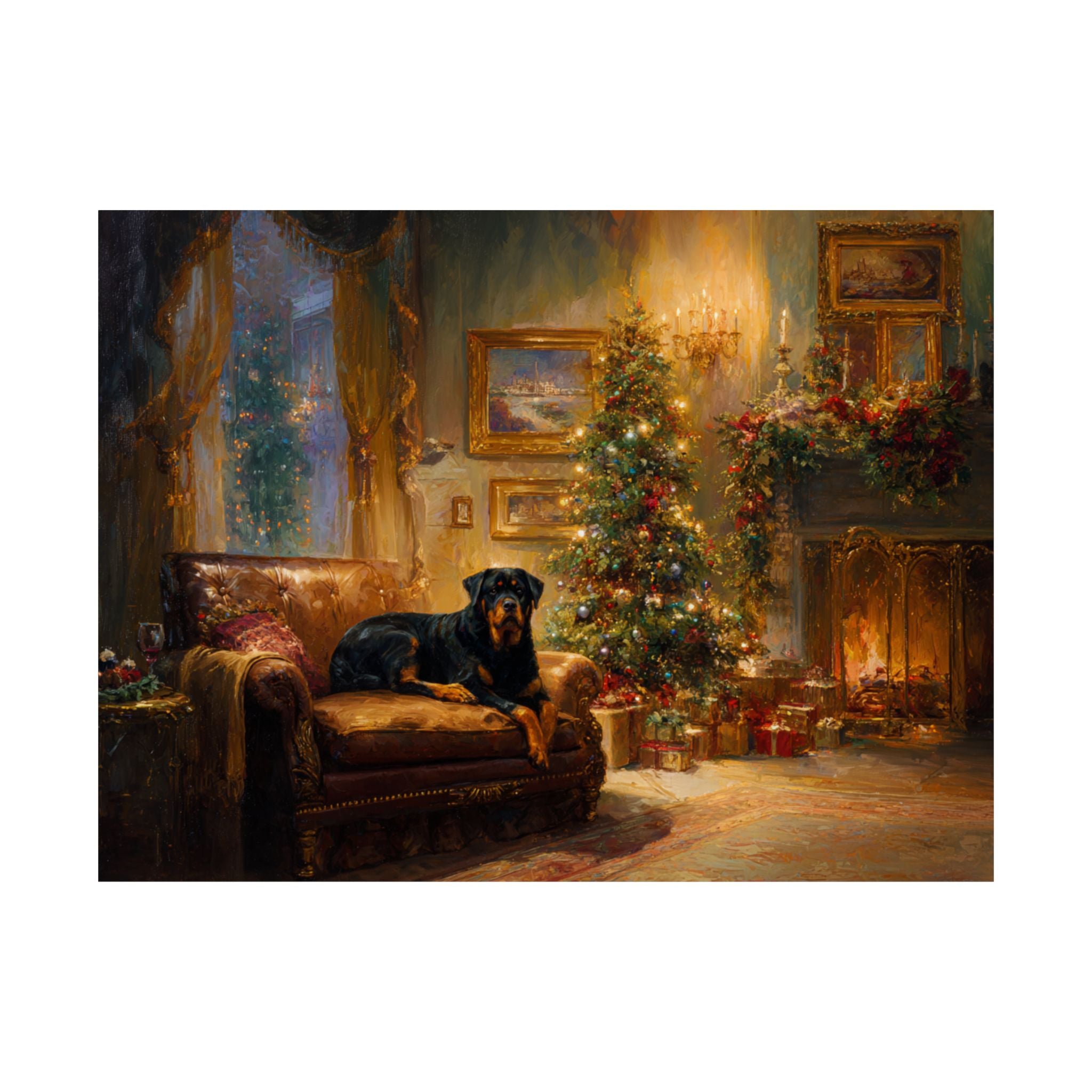 Rottweiler 1- Cozy Christmas Collection