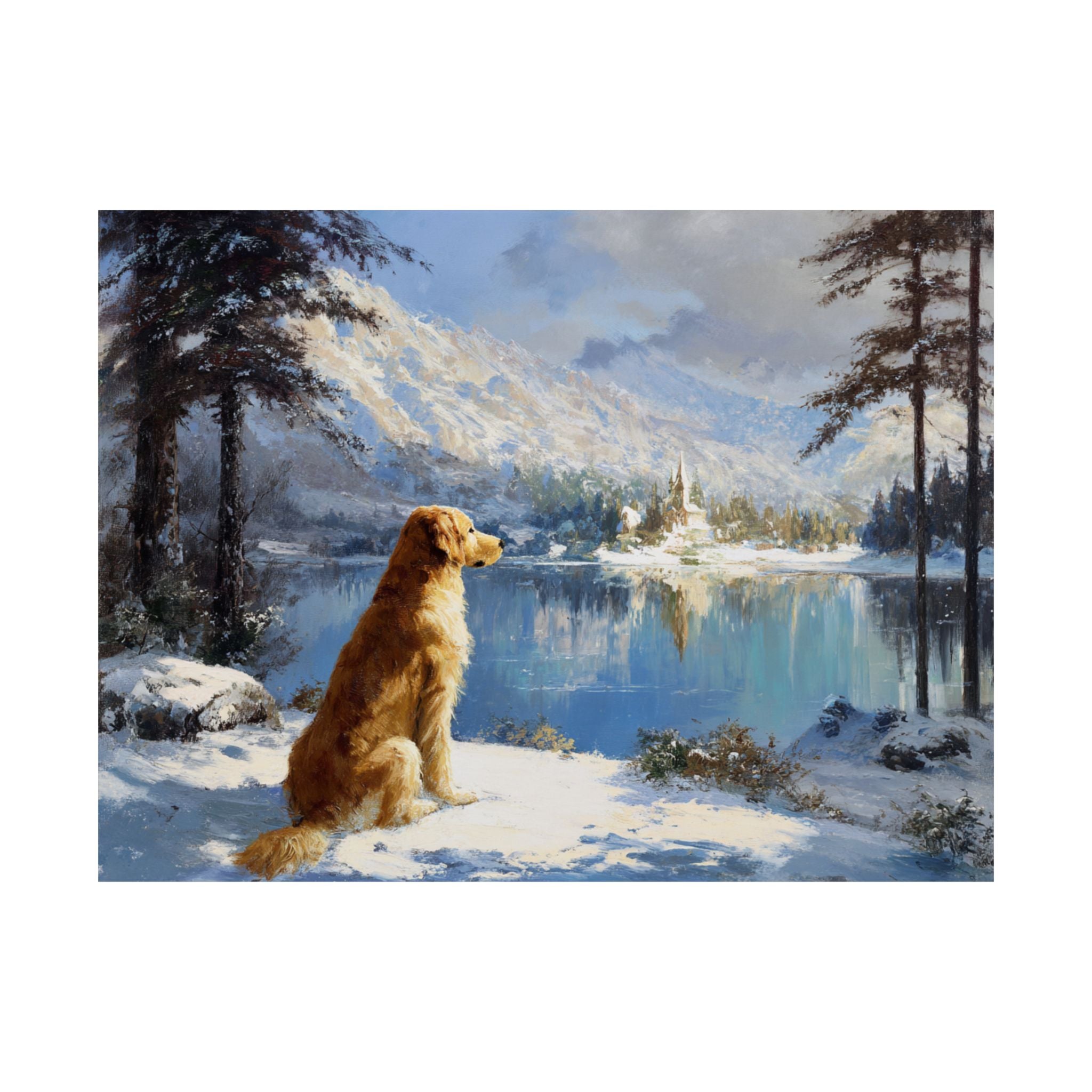 Golden Retriever 3- Winter Whiskers Collection