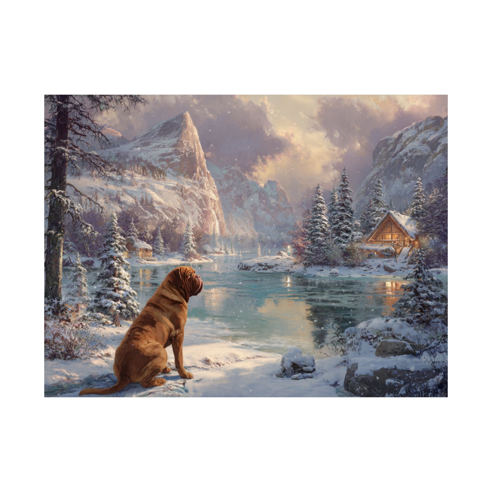 French Mastiff 5- Winter Whiskers Collection