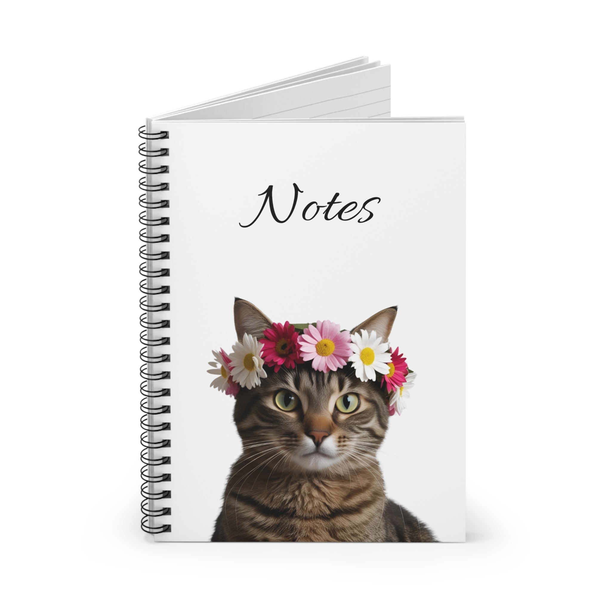 Flower Crown Cat Notebook