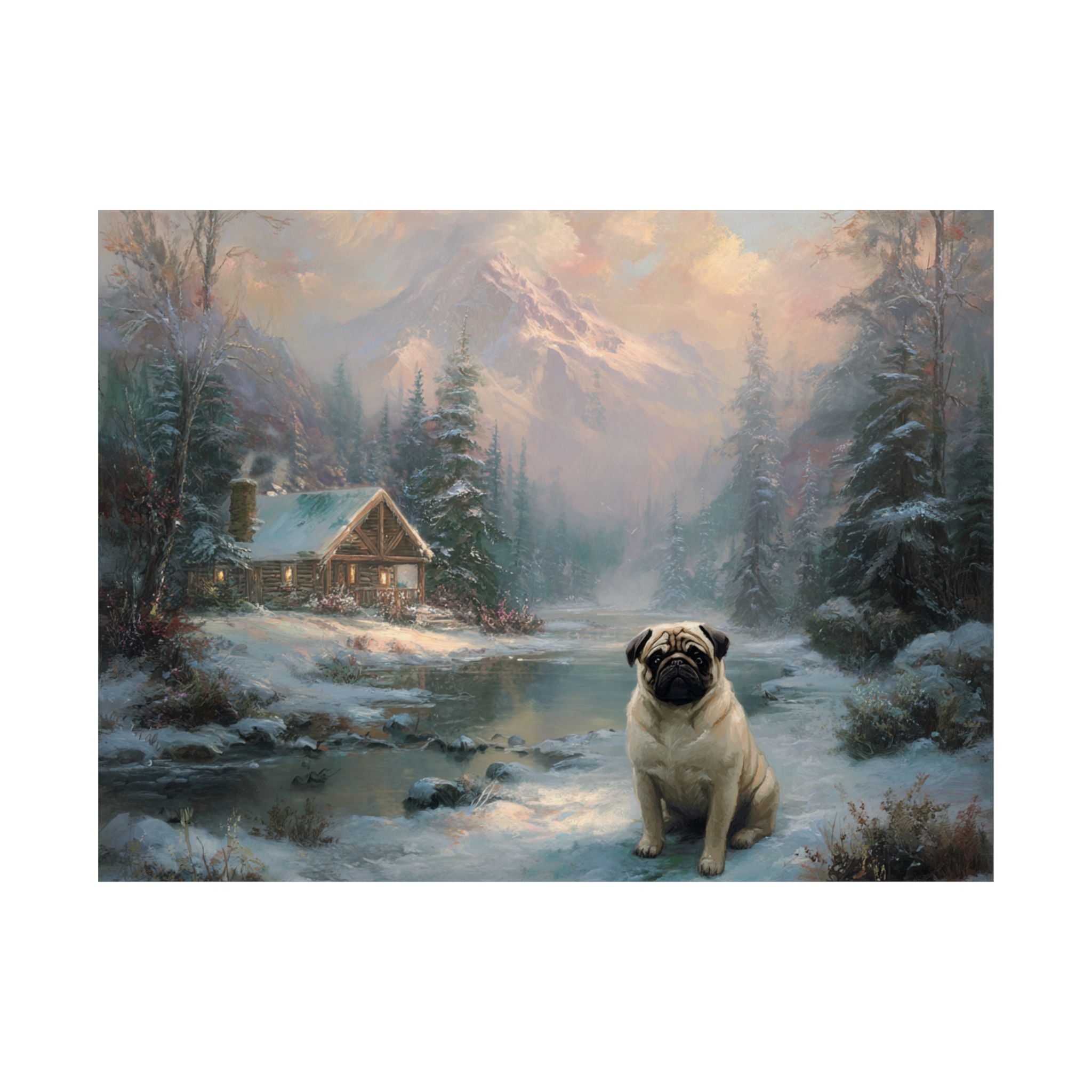 Pug 1- Winter Whiskers Collection
