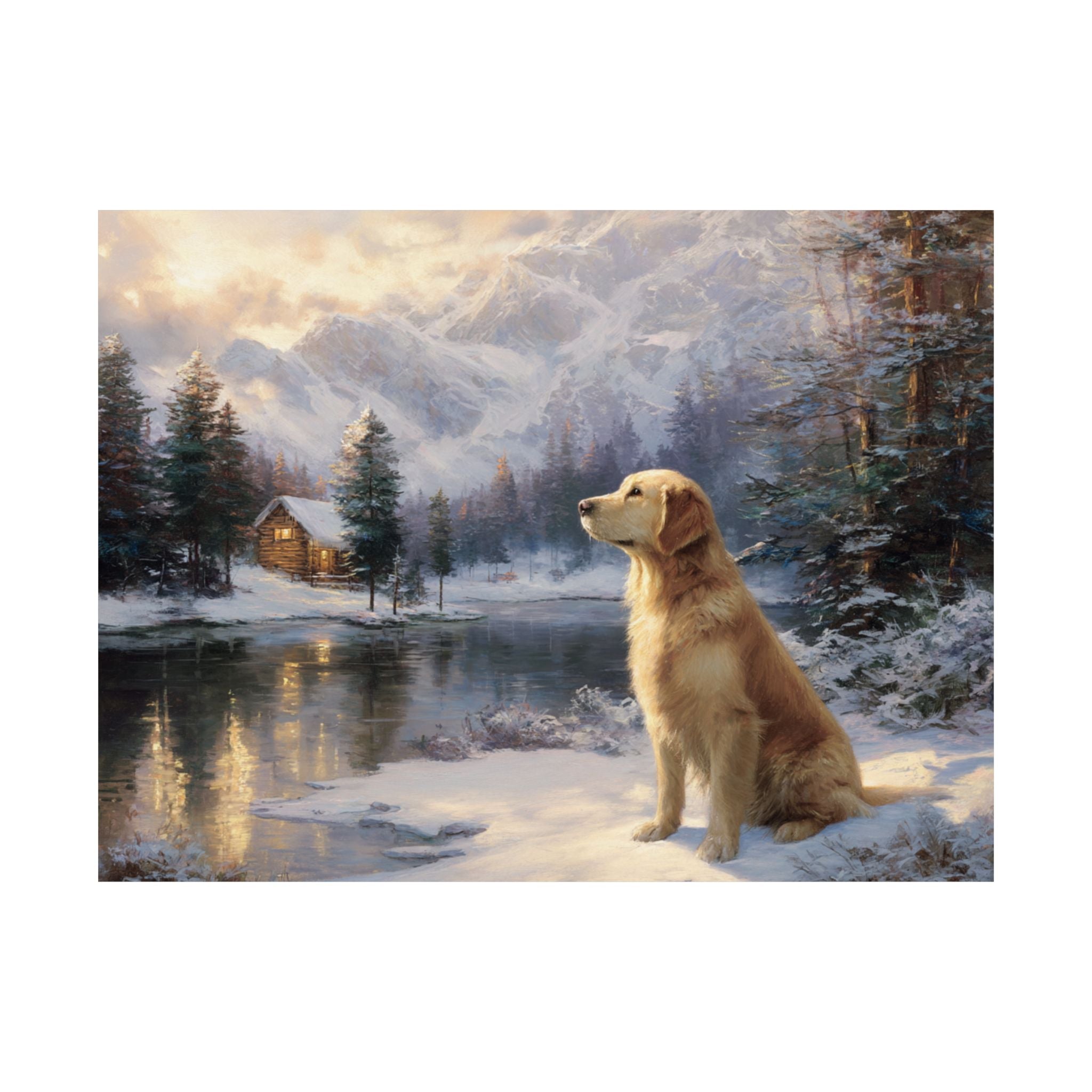 Golden Retriever 5- Winter Whiskers Collection