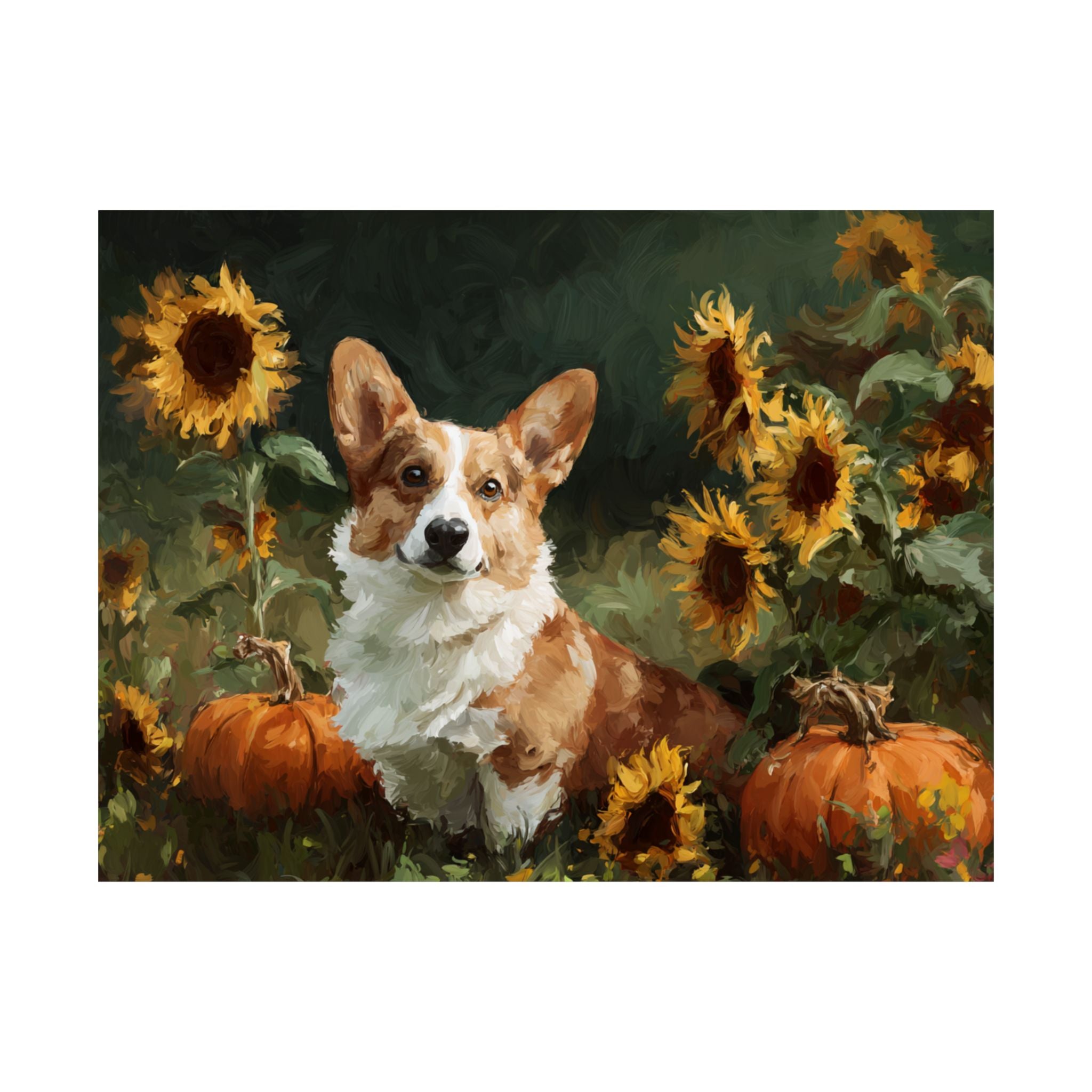 Welsh Corgi 5- Sunflower Season Collection