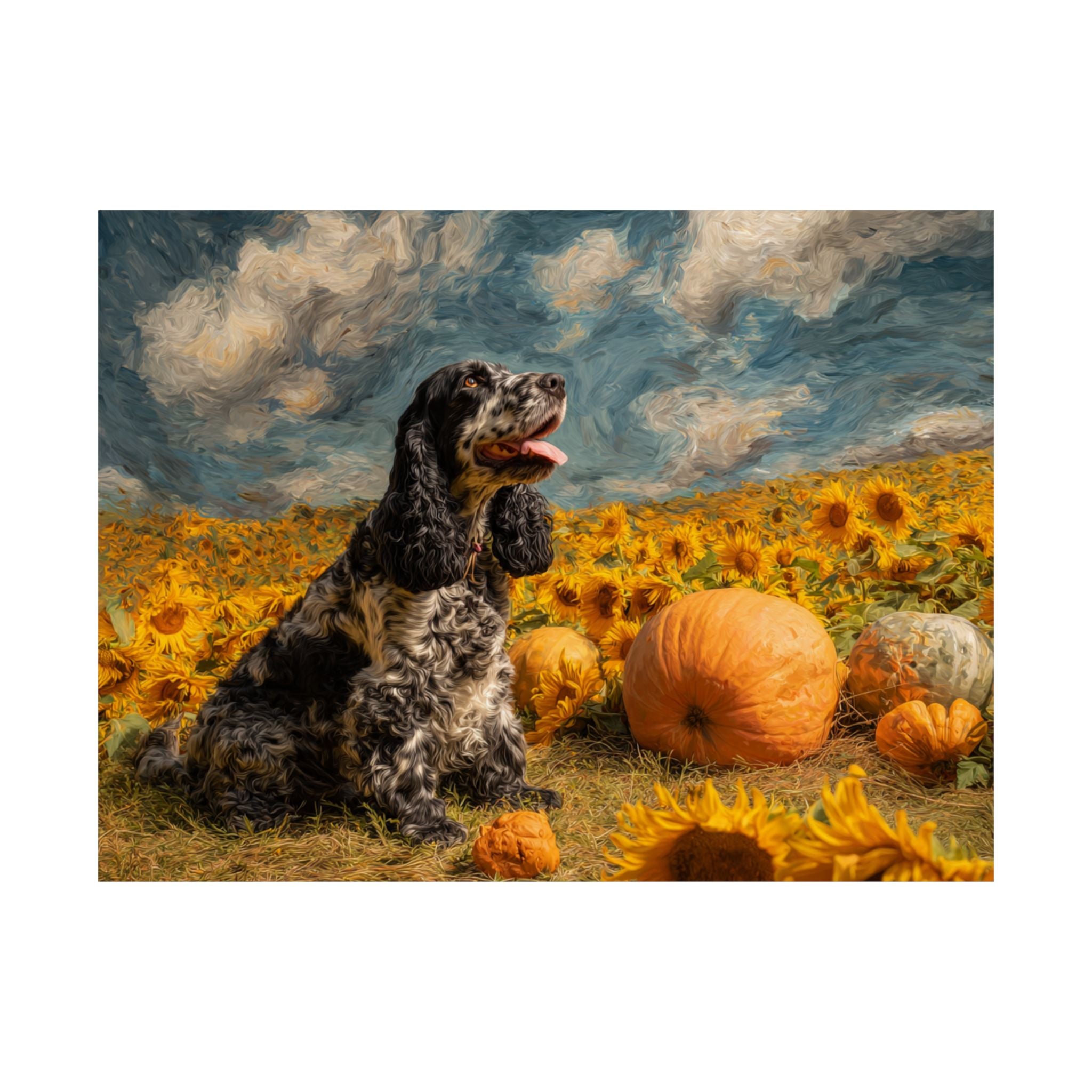 Cocker Spaniel 1- Sunflower Season Collection