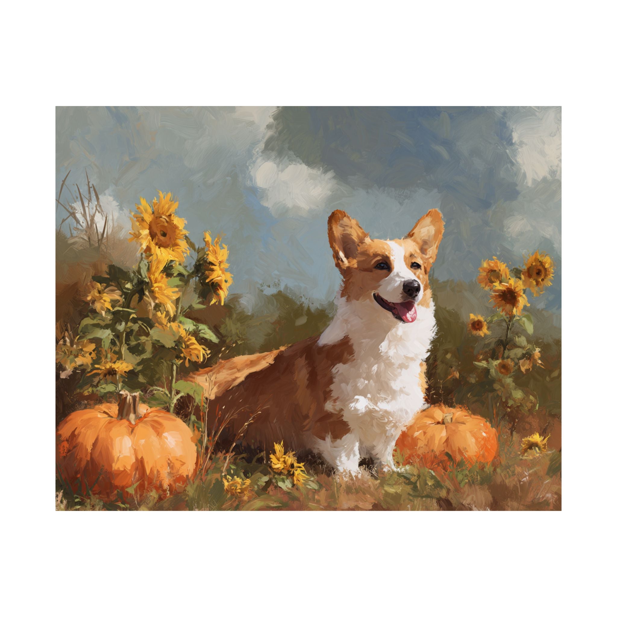 Welsh Corgi 3- Sunflower Season Collection