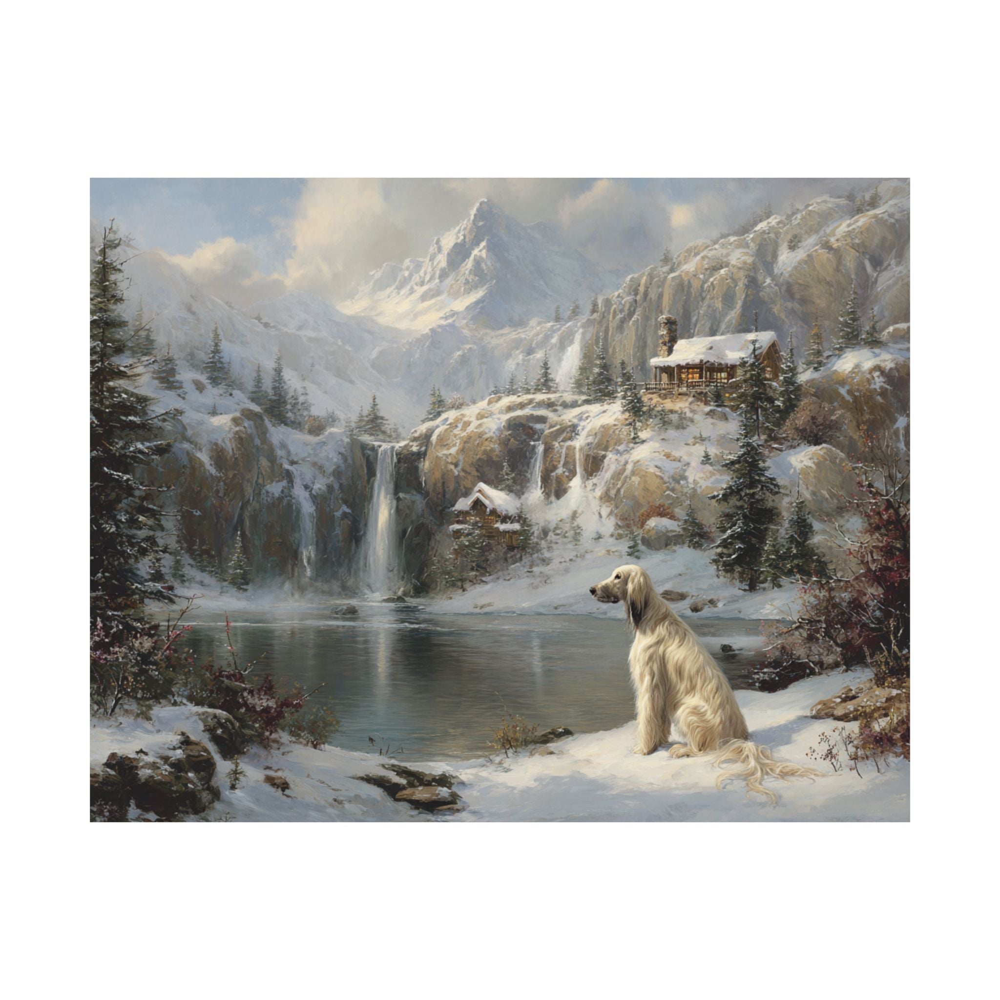 Afghan Hound 4- Winter Whiskers Collection