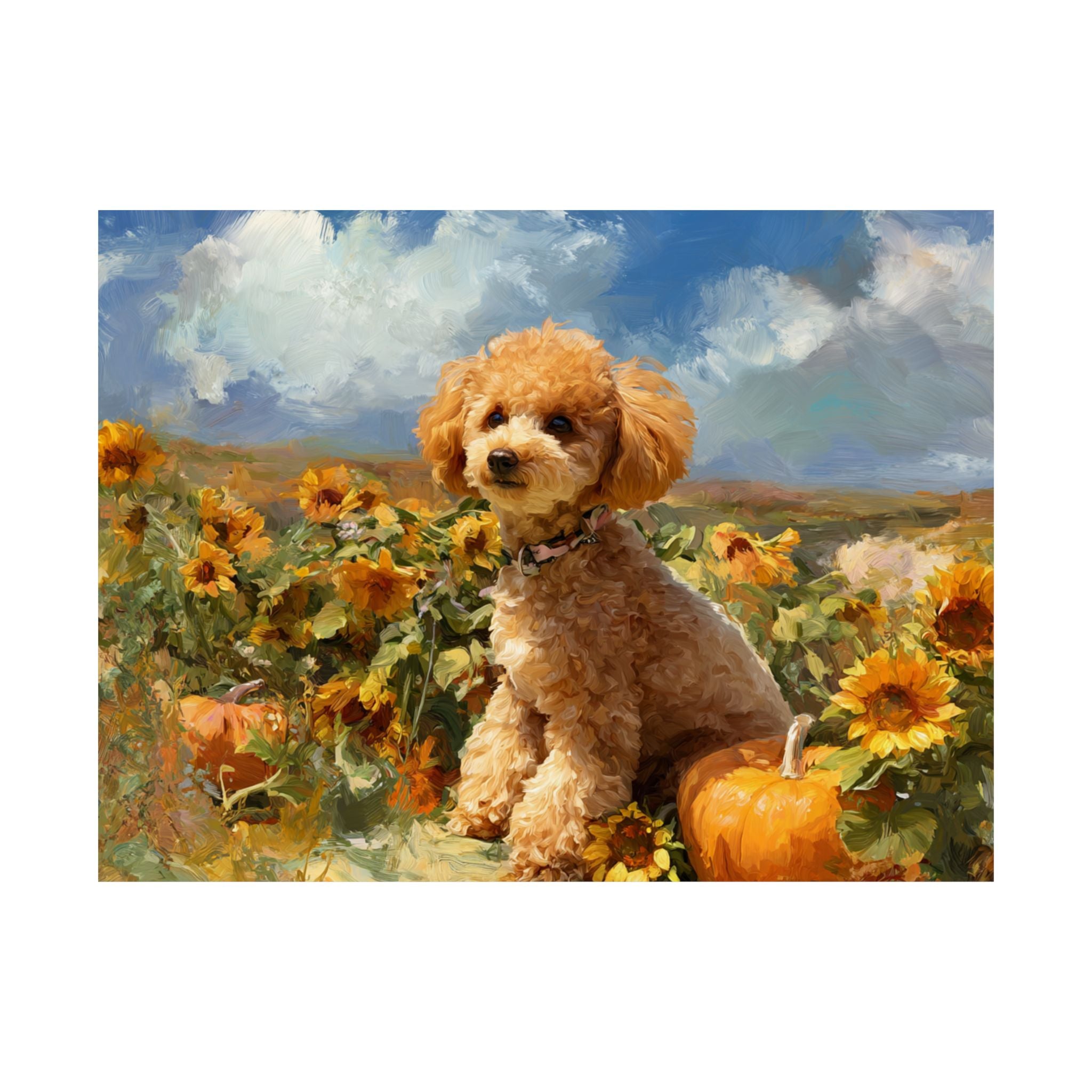 Mini Poodle 2- Sunflower Season Collection