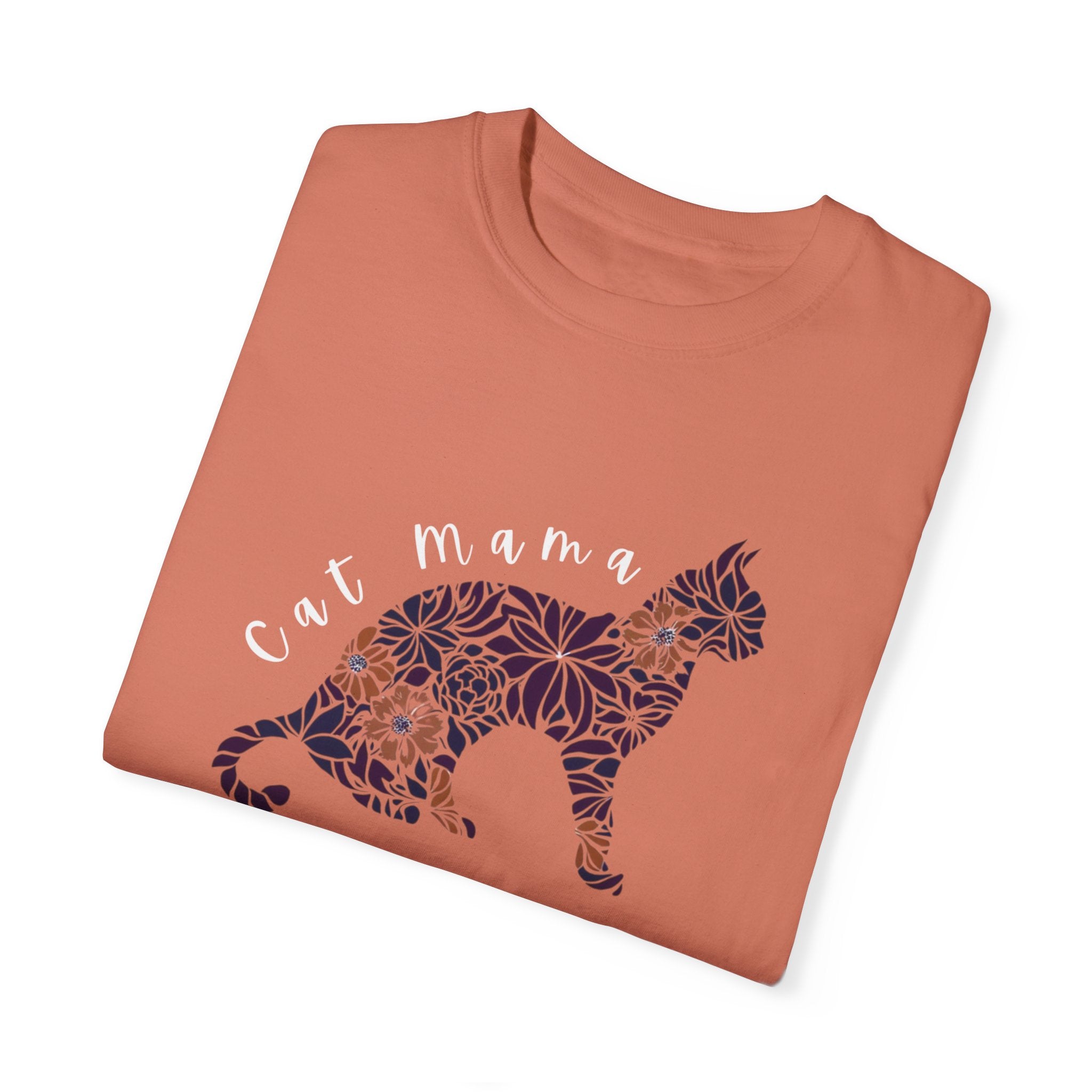 Floral Cat Mama T-Shirt
