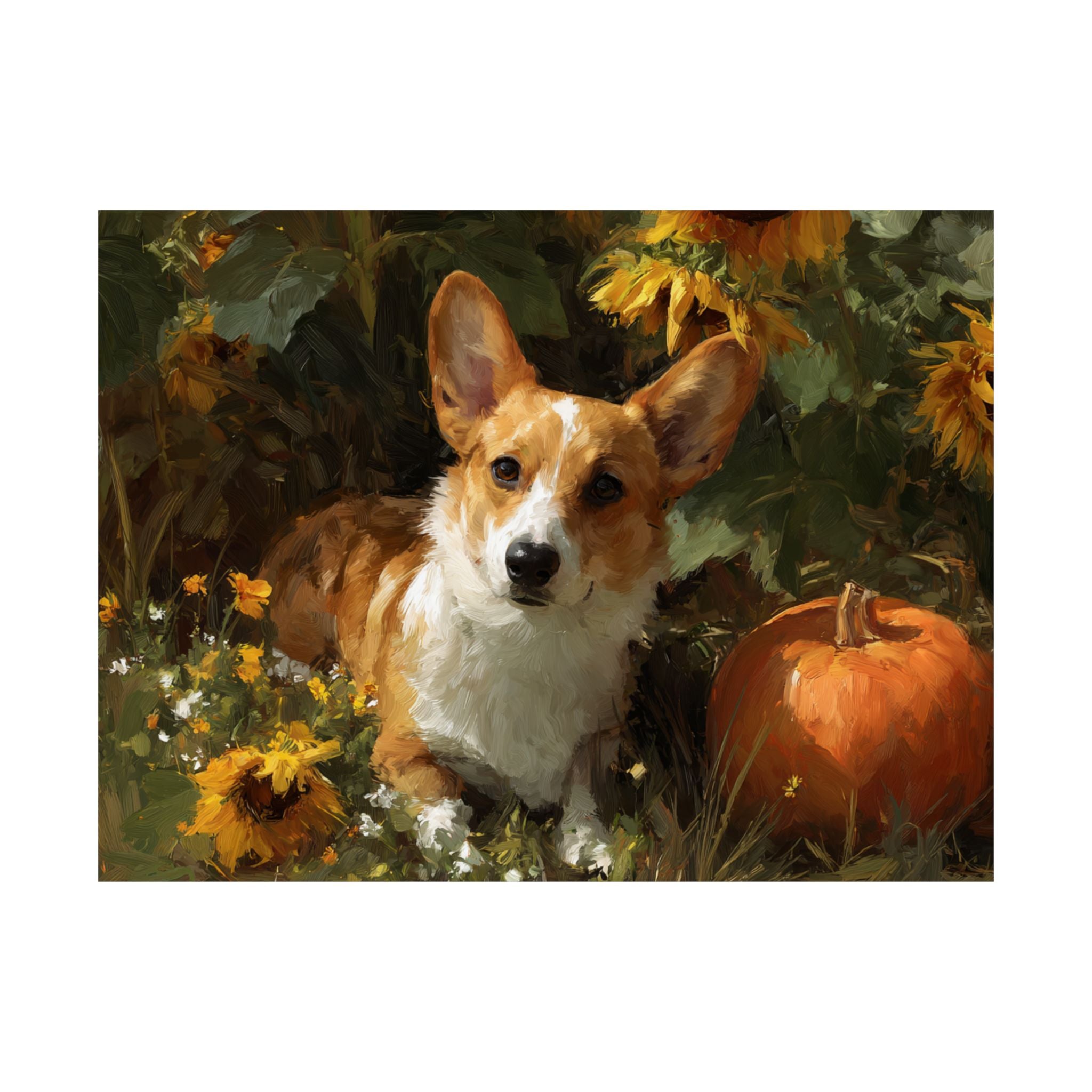 Welsh Corgi 1- Sunflower Season Collection