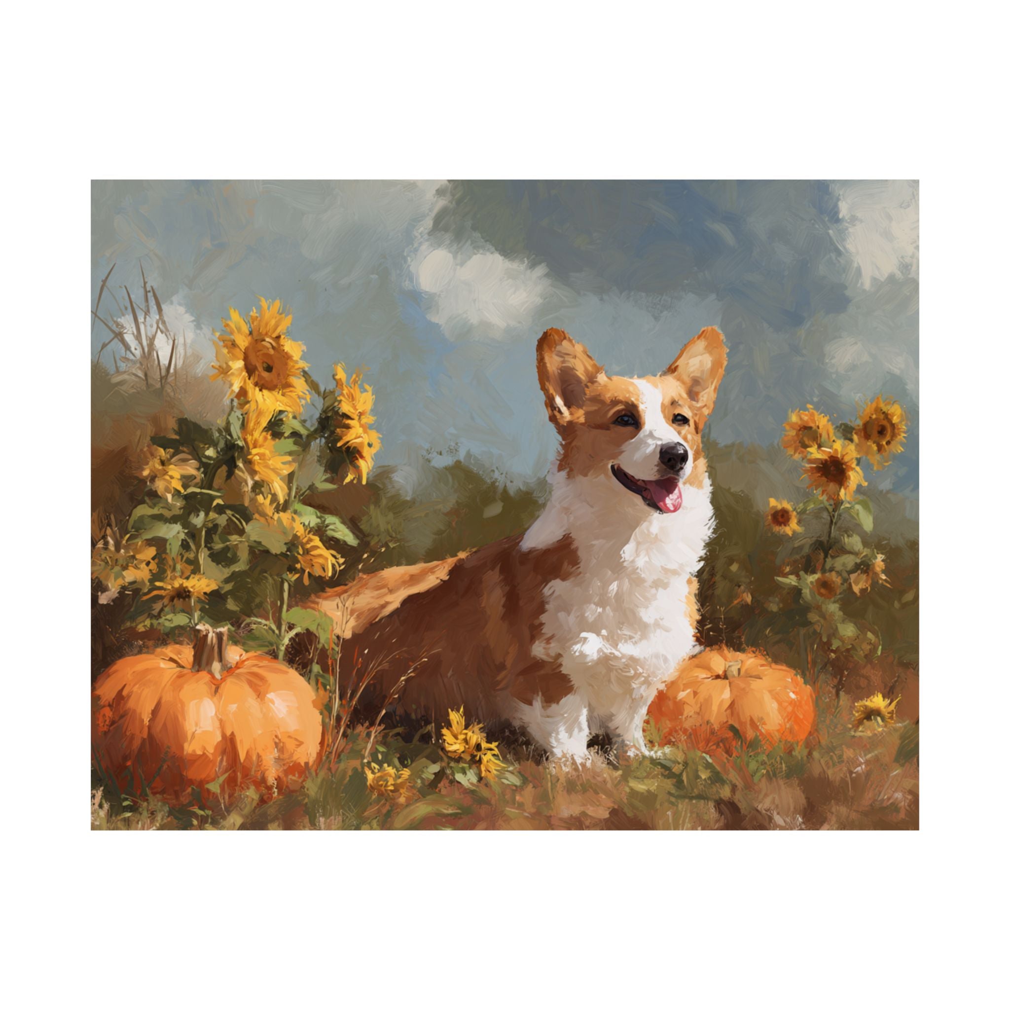 Welsh Corgi 3- Sunflower Season Collection