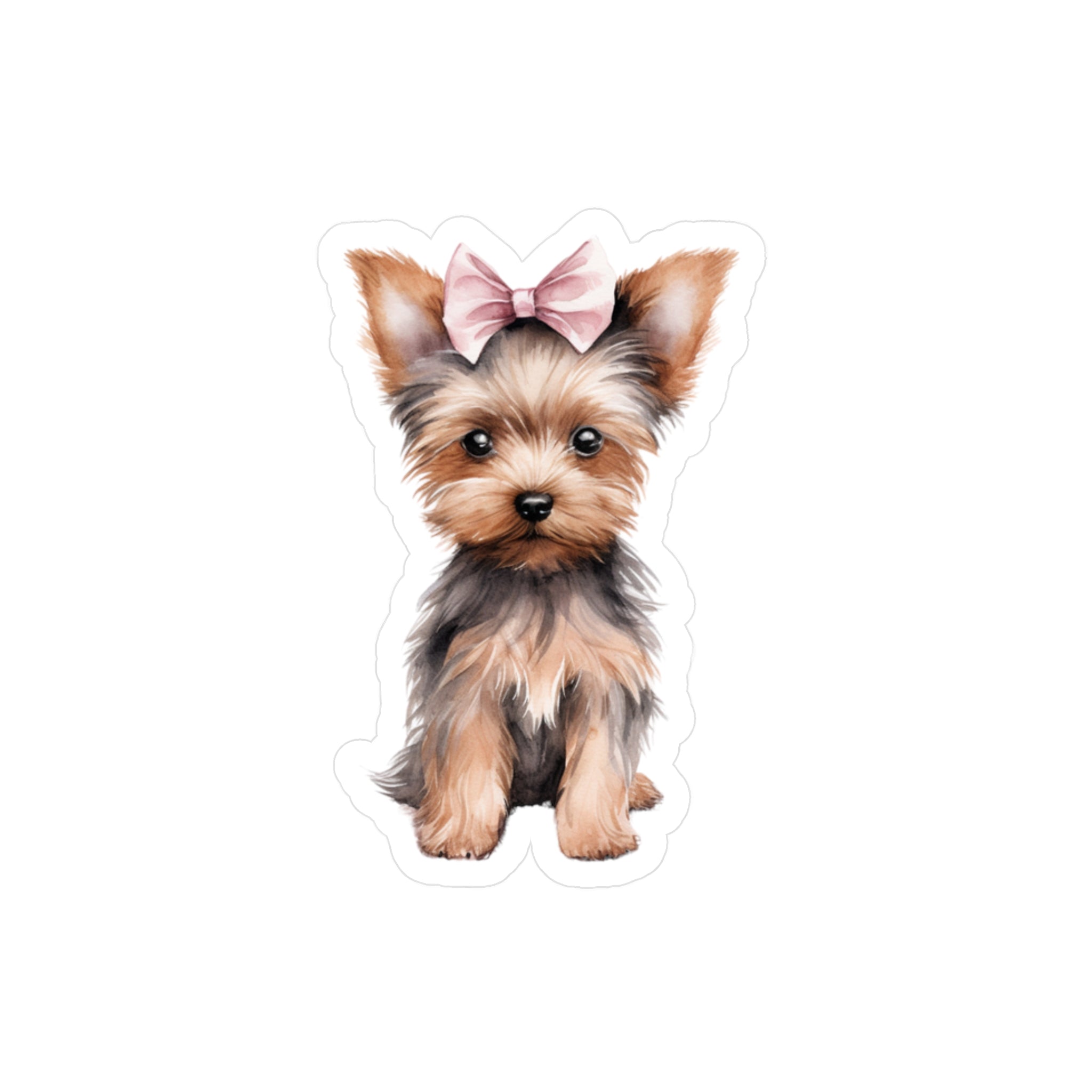 Babies with Bows Yorkshire Terrier Vinyl Decal