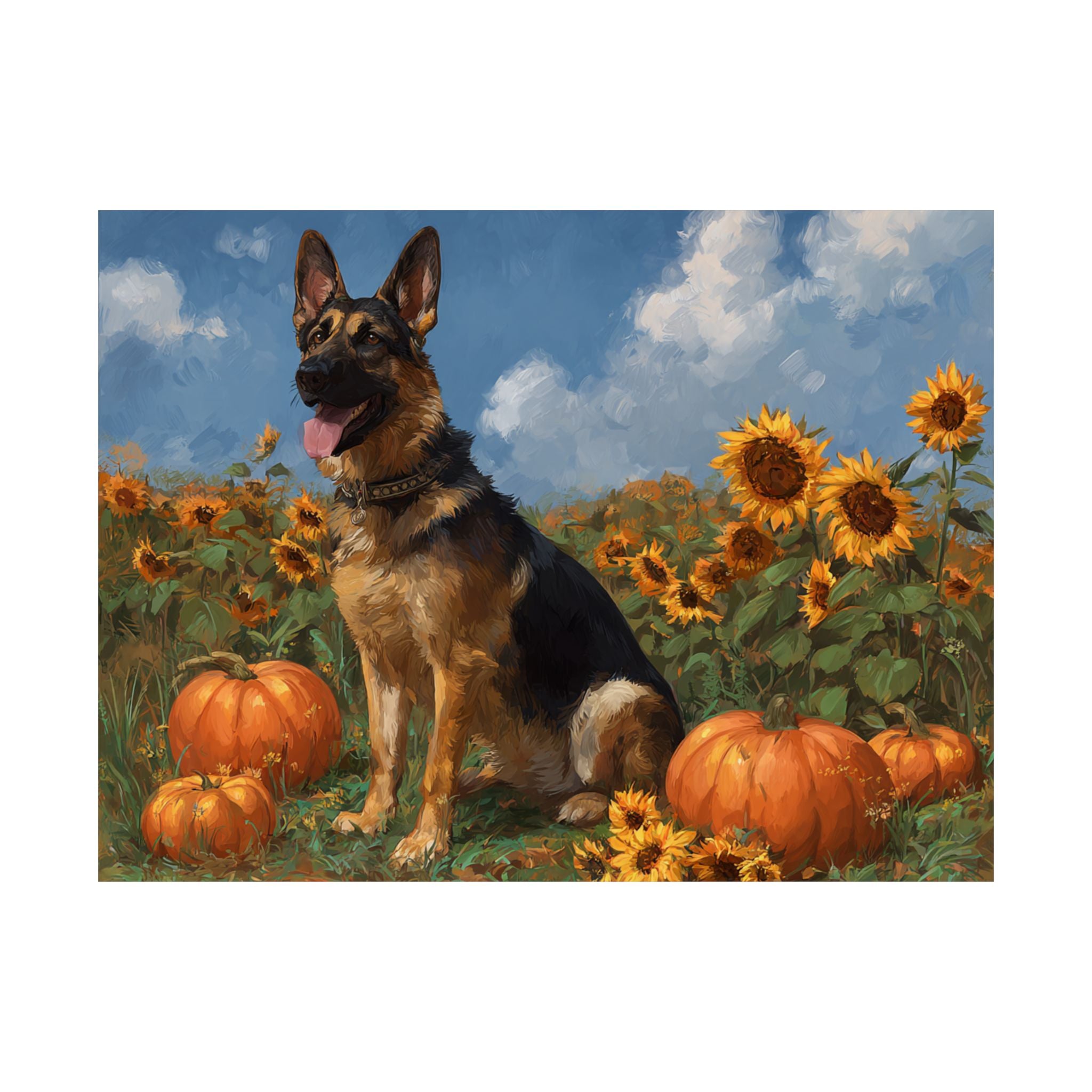 German Shepherd 4- Sunflower Season Collection