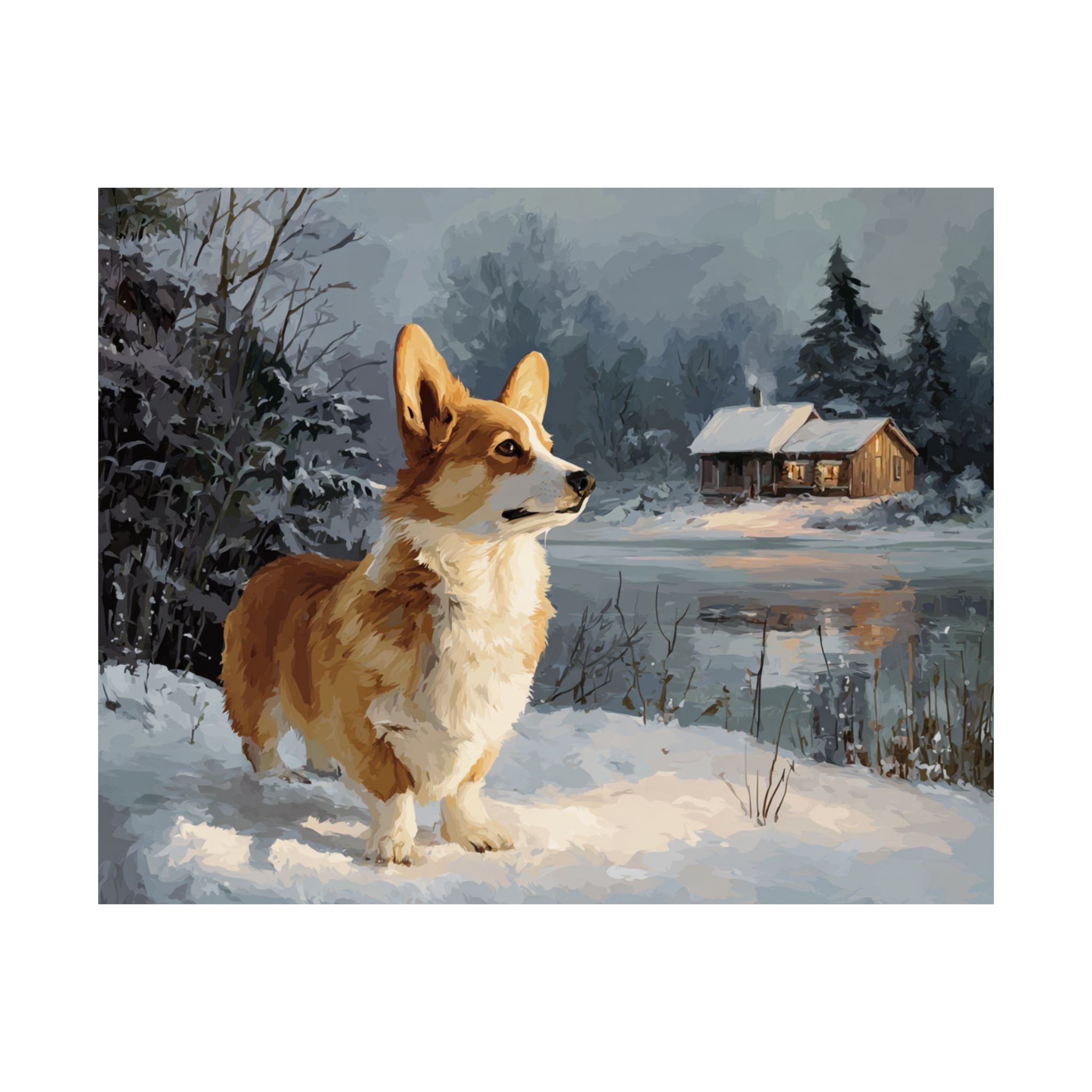 Welsh Corgi 8- Winter Whiskers Collection