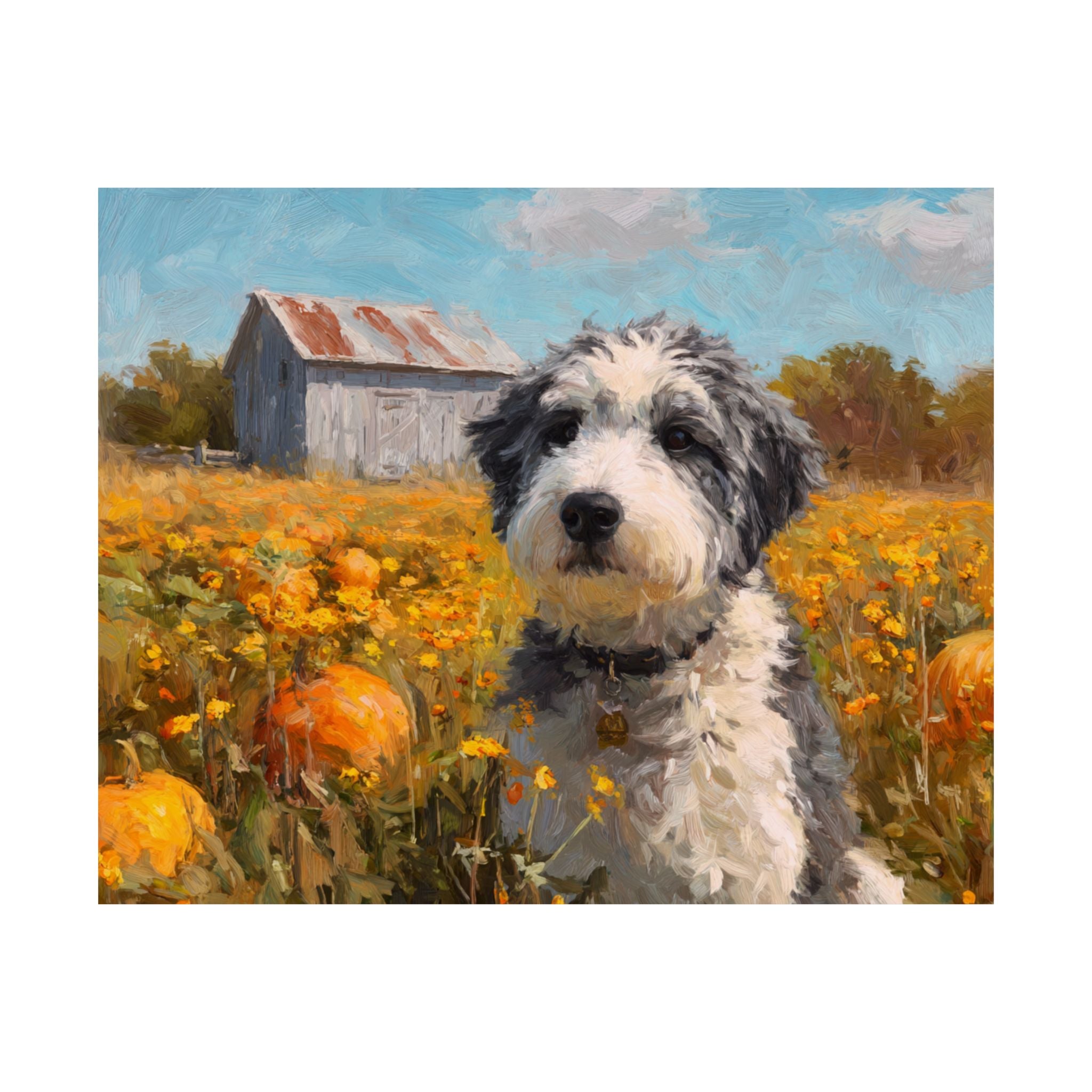 Aussiedoodle 2- Pumpkin Patch Collection