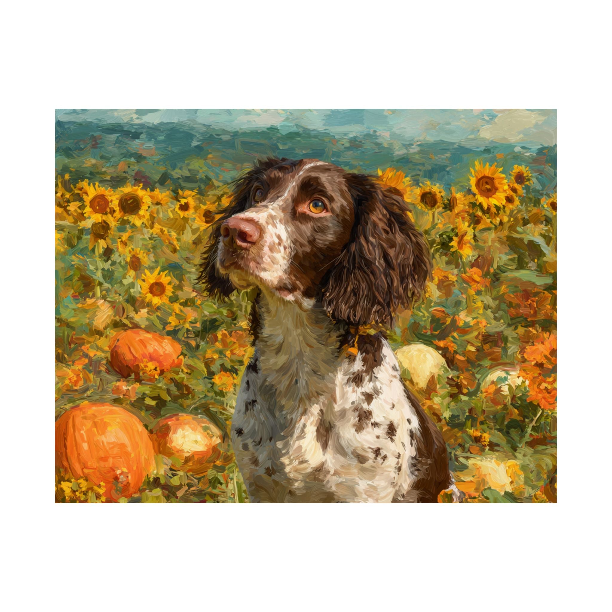 Springer Spaniel 4- Sunflower Season Collection