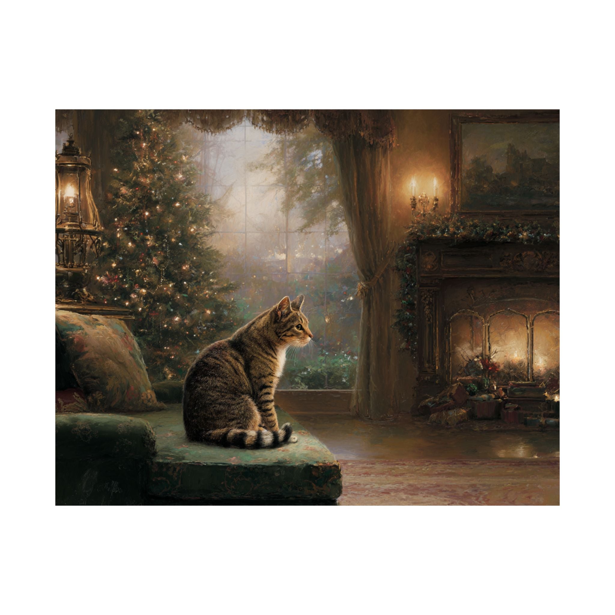Tabby Cat 3- Cozy Christmas Collection