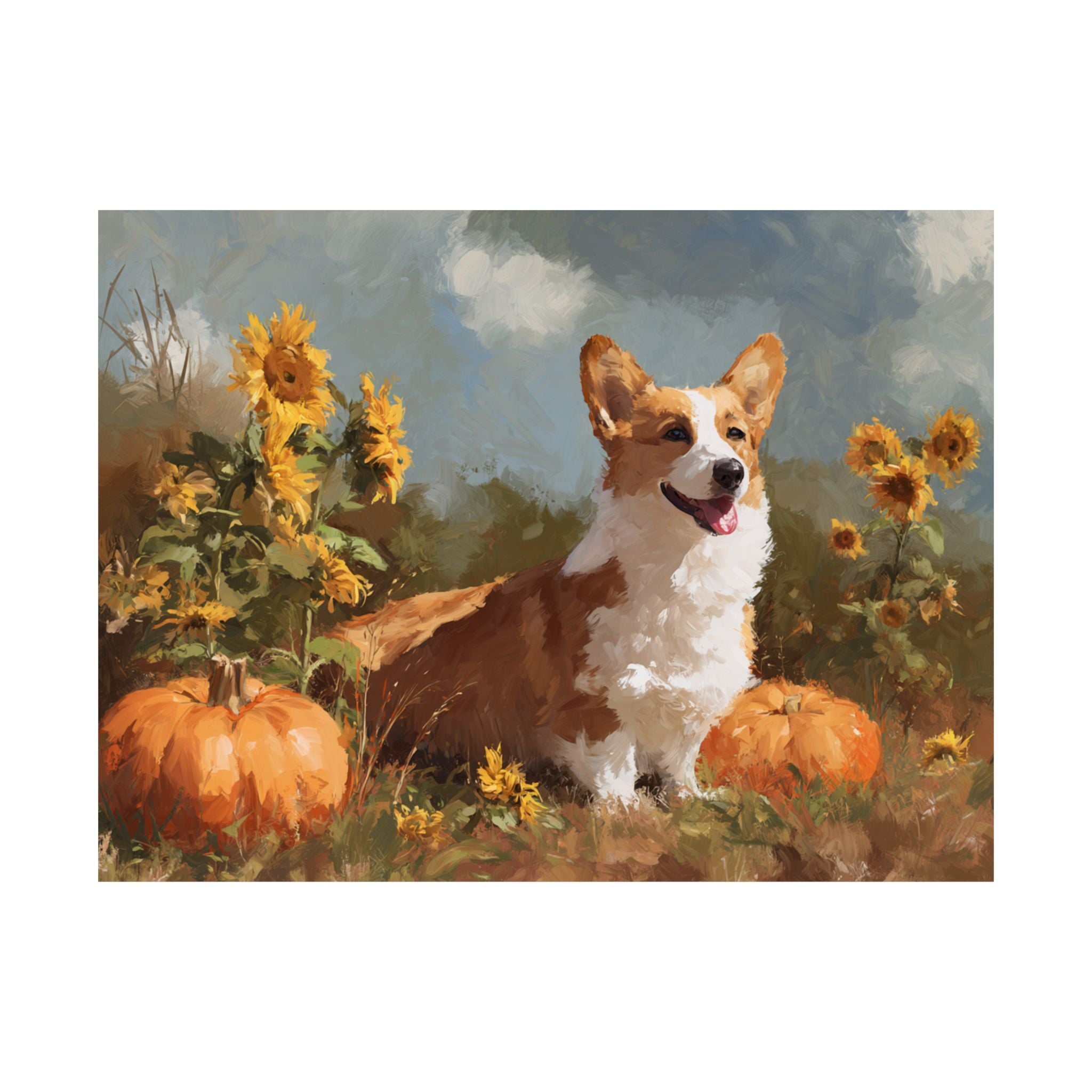 Welsh Corgi 3- Sunflower Season Collection