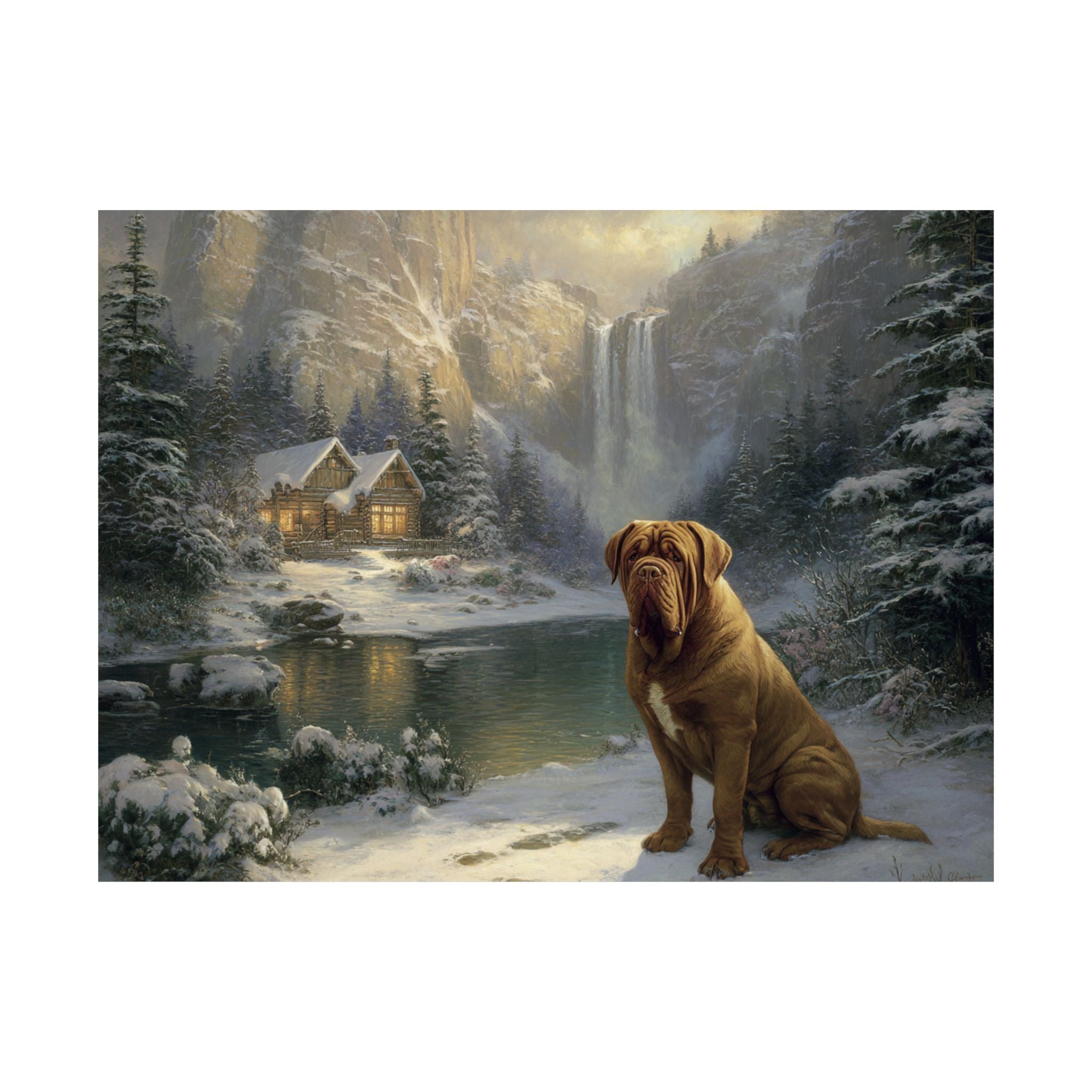 French Mastiff 3- Winter Whiskers Collection