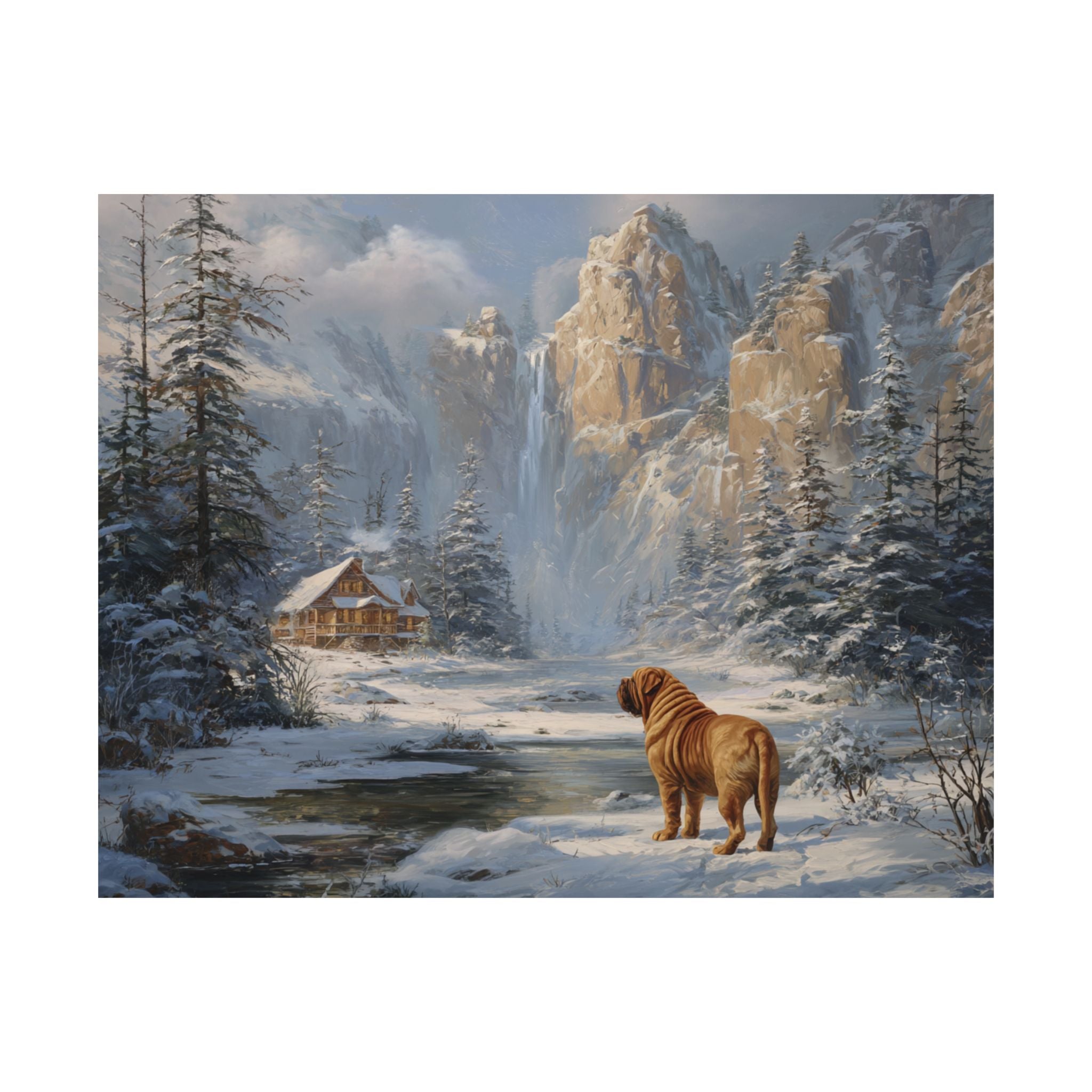French Mastiff 4- Winter Whiskers Collection
