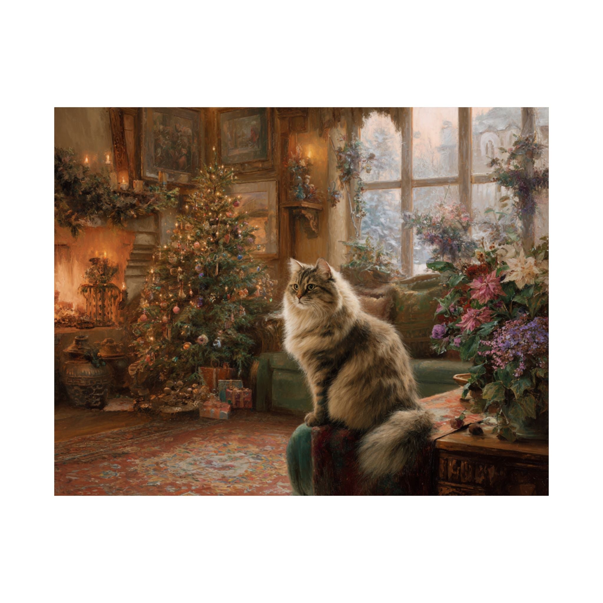 Siberian Cat 1- Cozy Christmas Collection