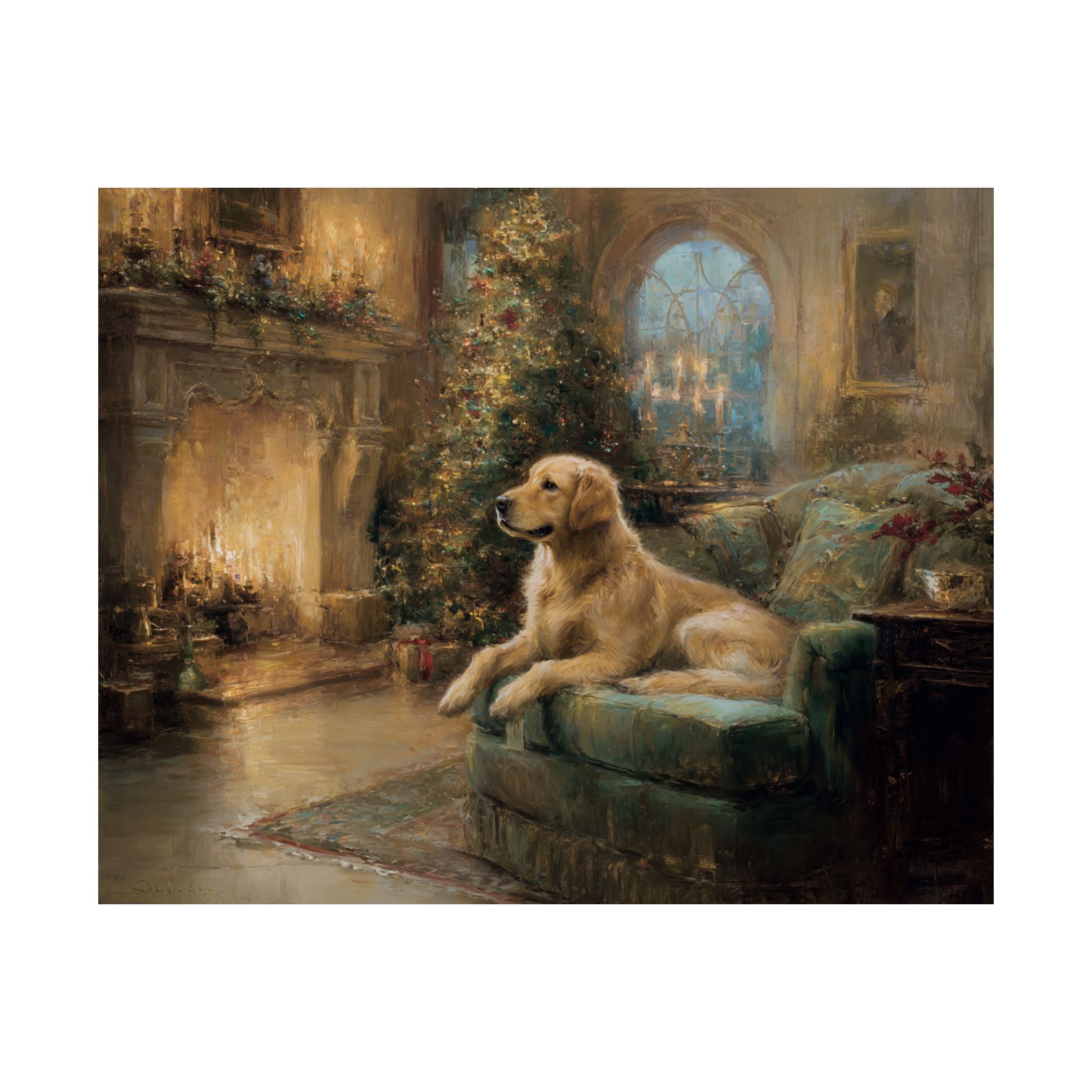 Golden Retriever 1- Cozy Christmas Collection