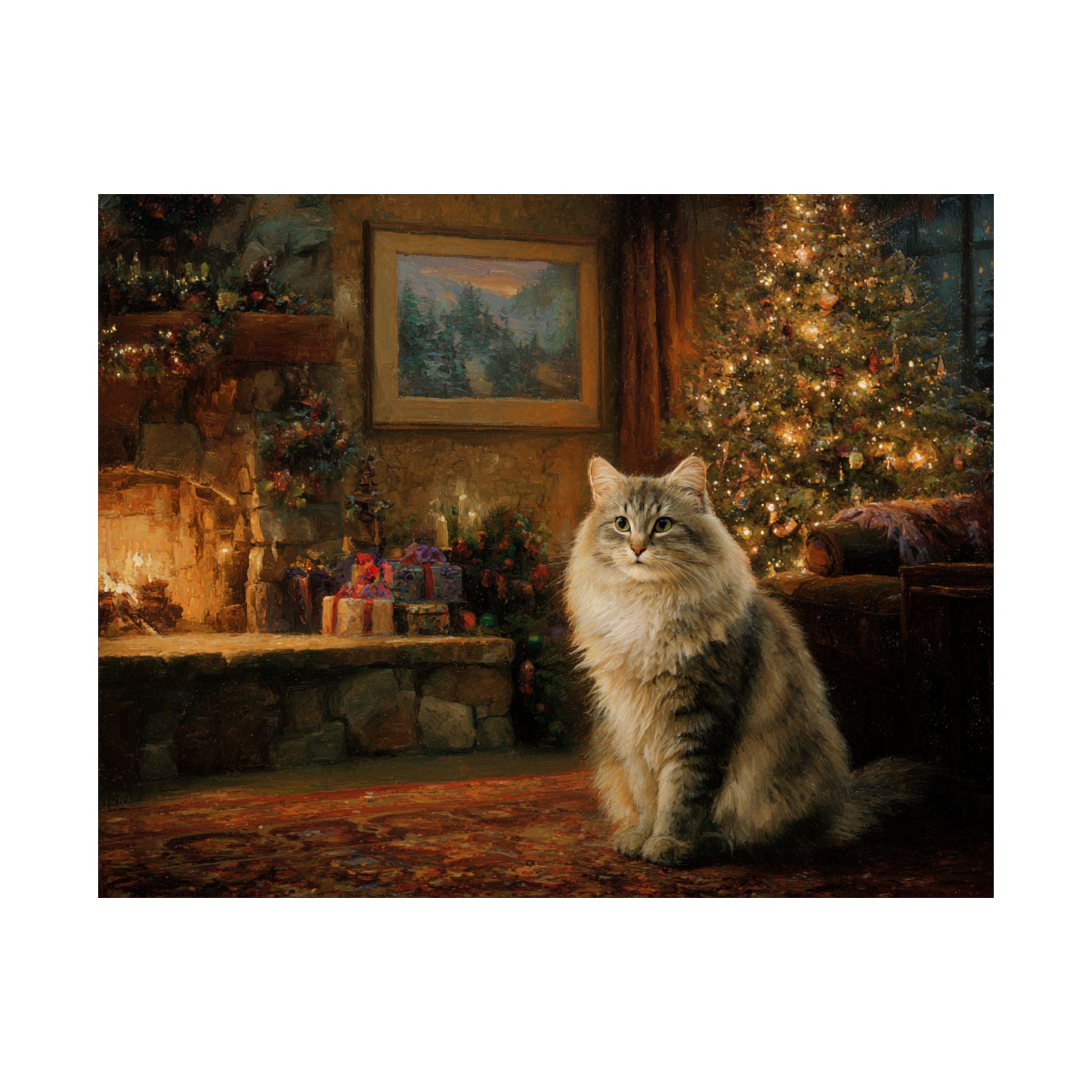 Siberian Cat 2- Cozy Christmas Collection