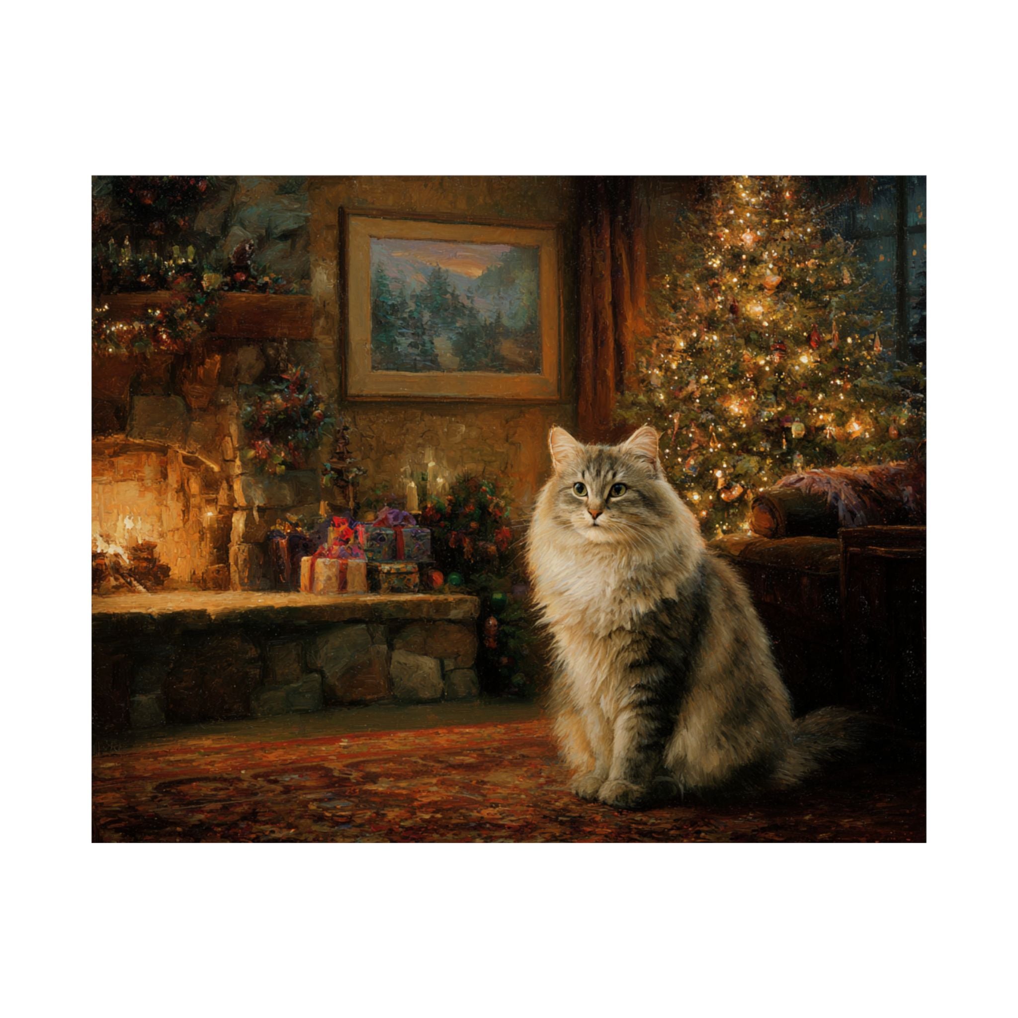 Siberian Cat 2- Cozy Christmas Collection