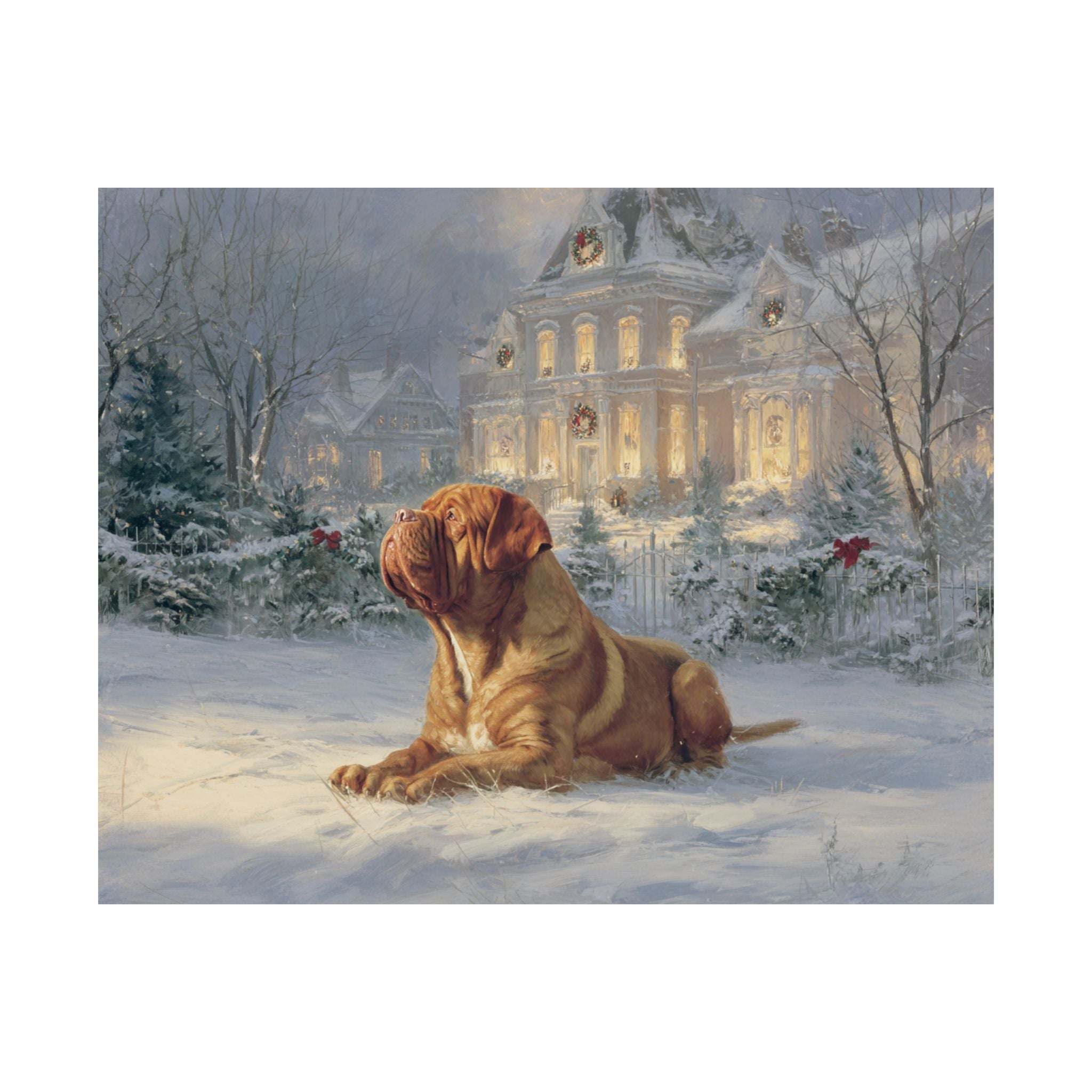French Mastiff 2- Home for the Holidays Collection