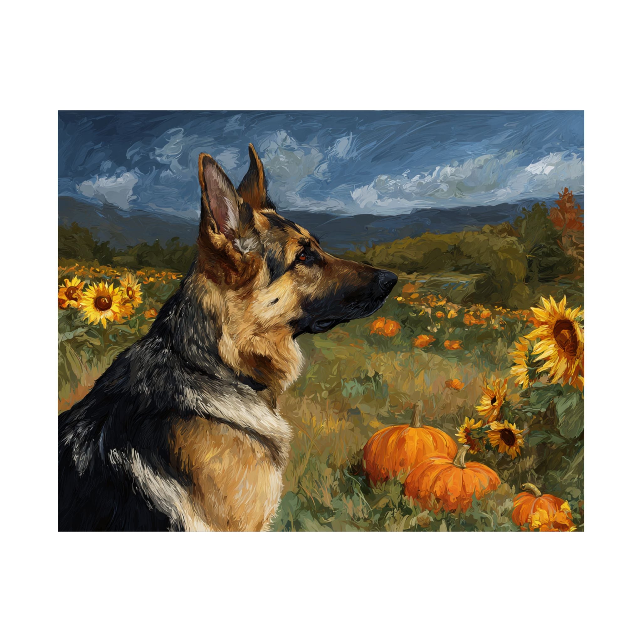 German Shepherd 5- Sunflower Season Collection
