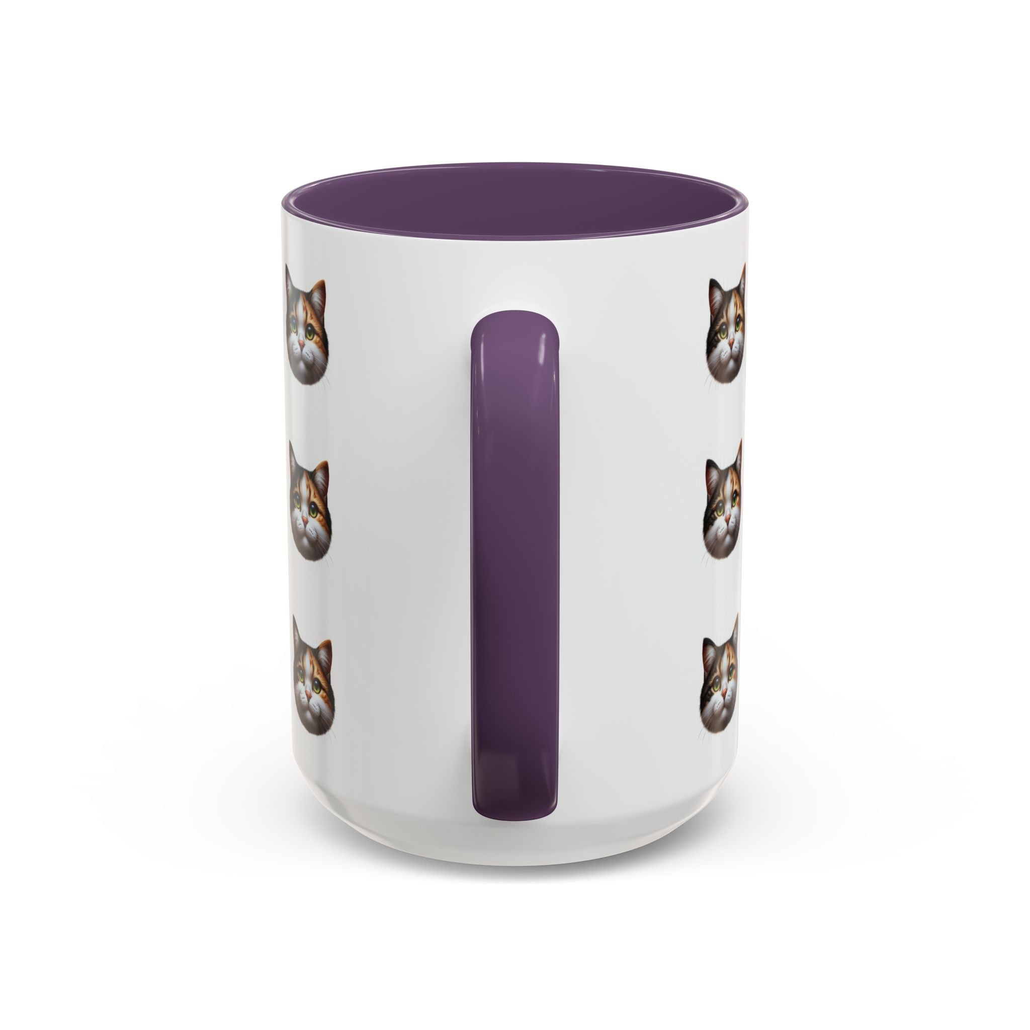 Cute Cat Face Accent Mug