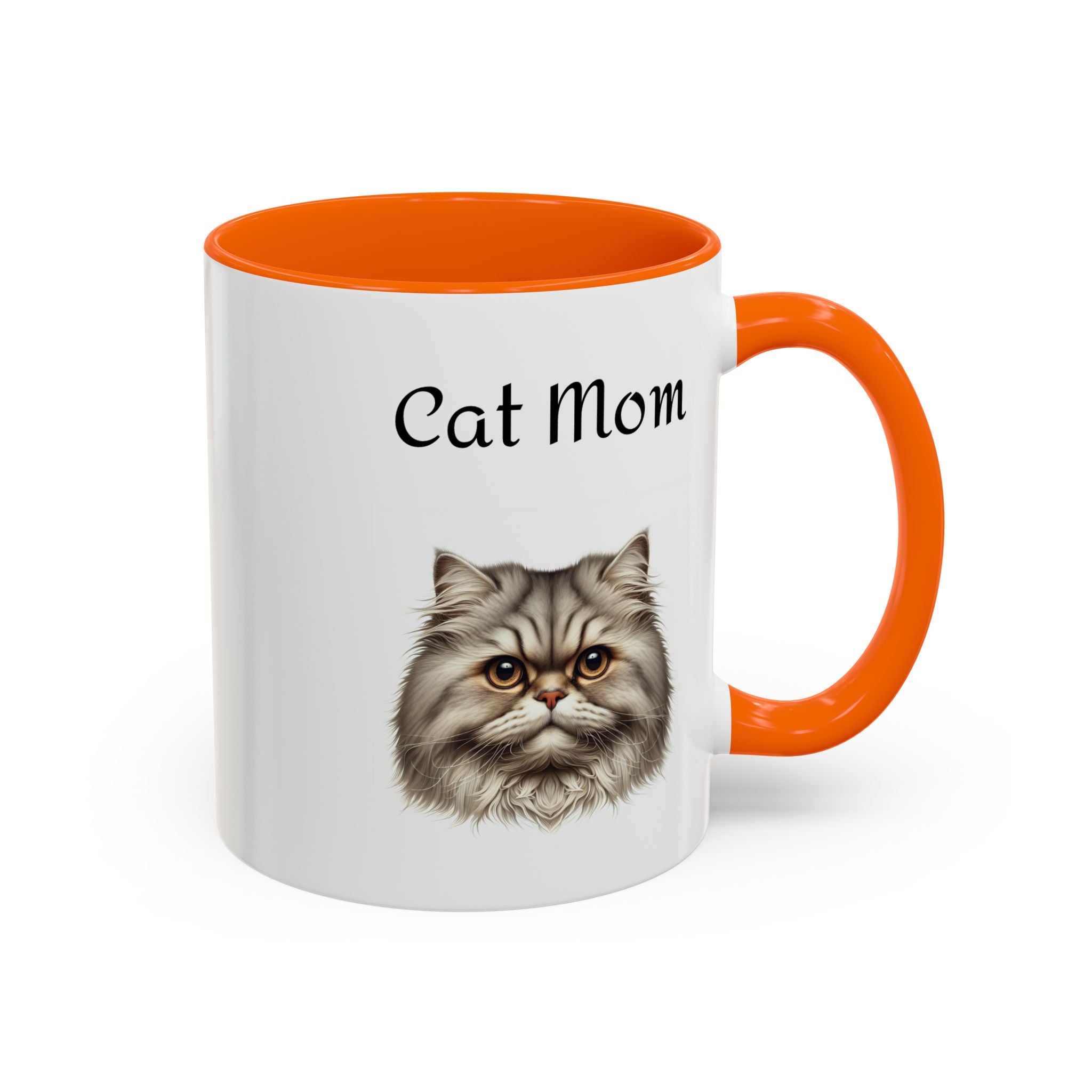 Cat Mom Accent Mug