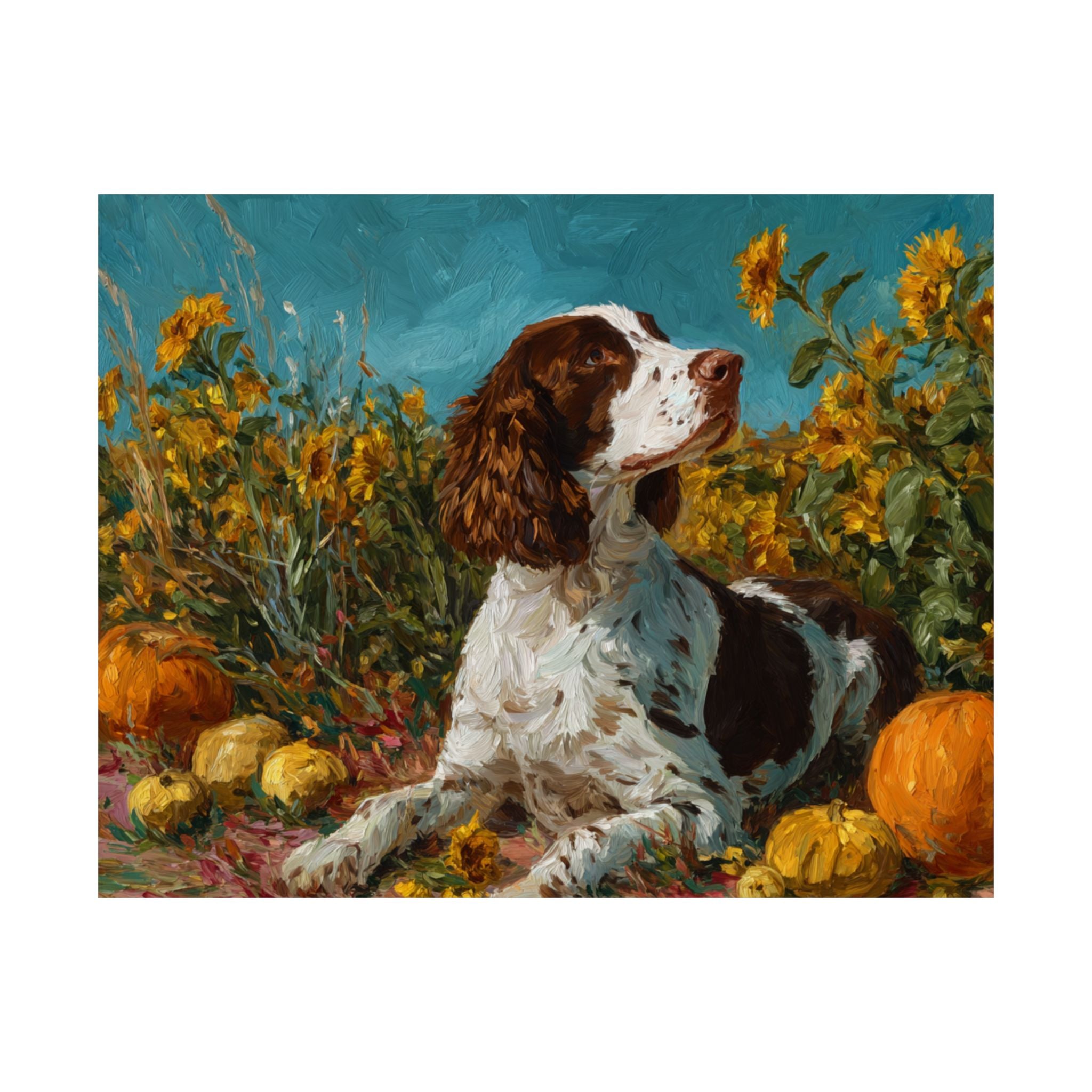 Springer Spaniel 8- Sunflower Season Collection
