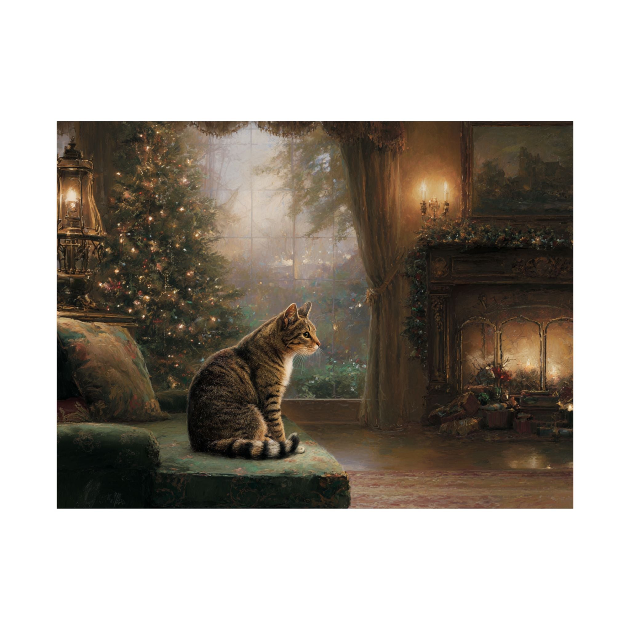 Tabby Cat 3- Cozy Christmas Collection