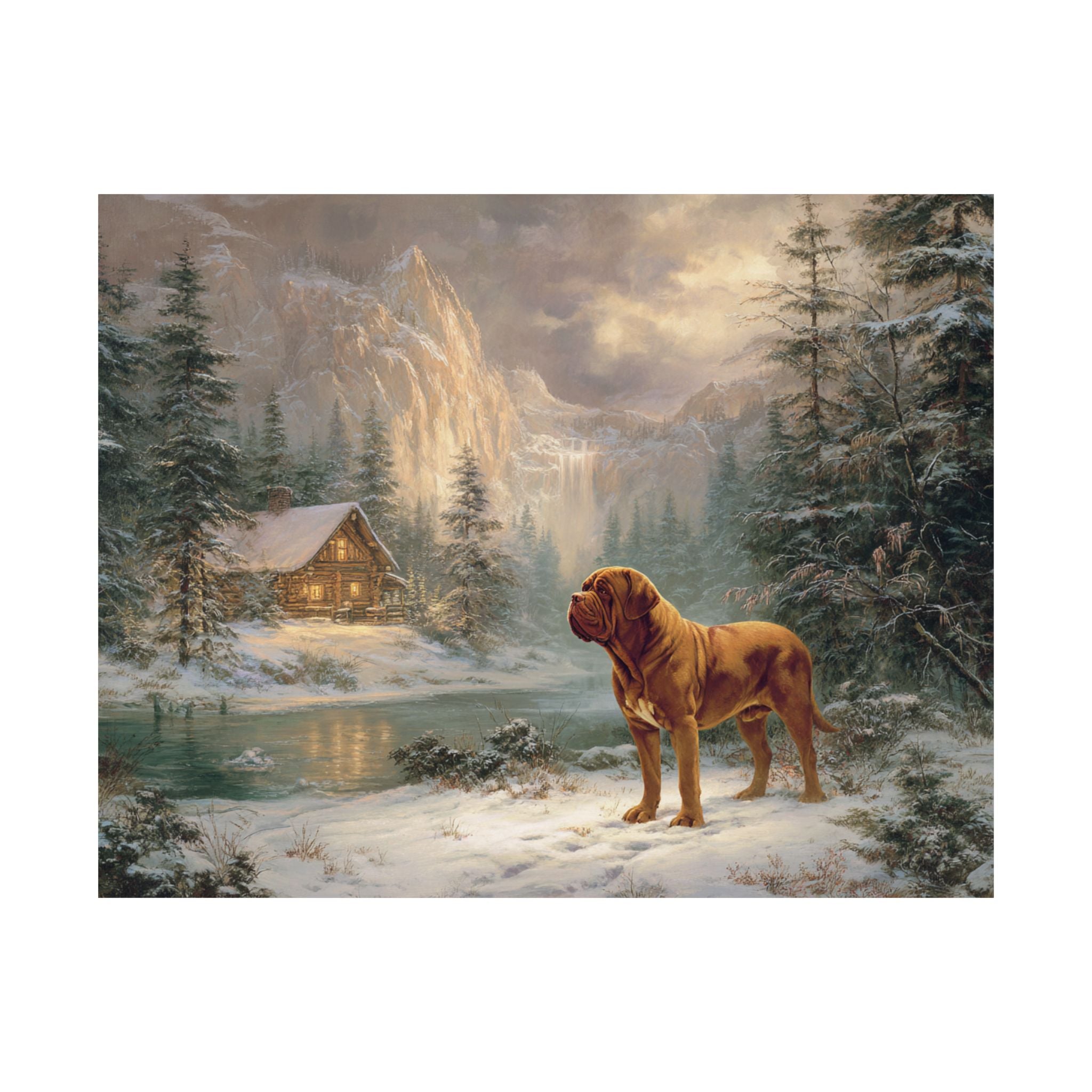 French Mastiff 6- Winter Whiskers Collection