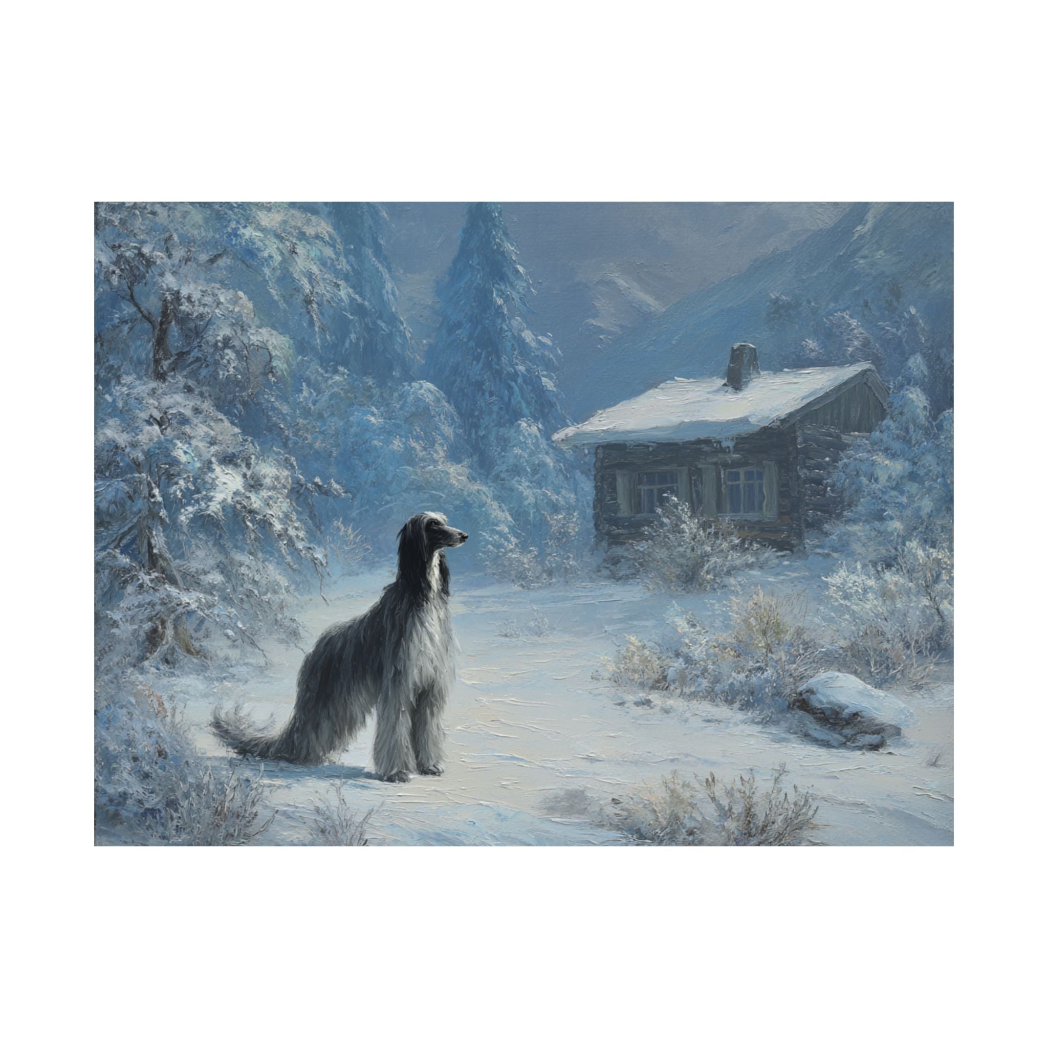 Afghan Hound 8- Winter Whiskers Collection