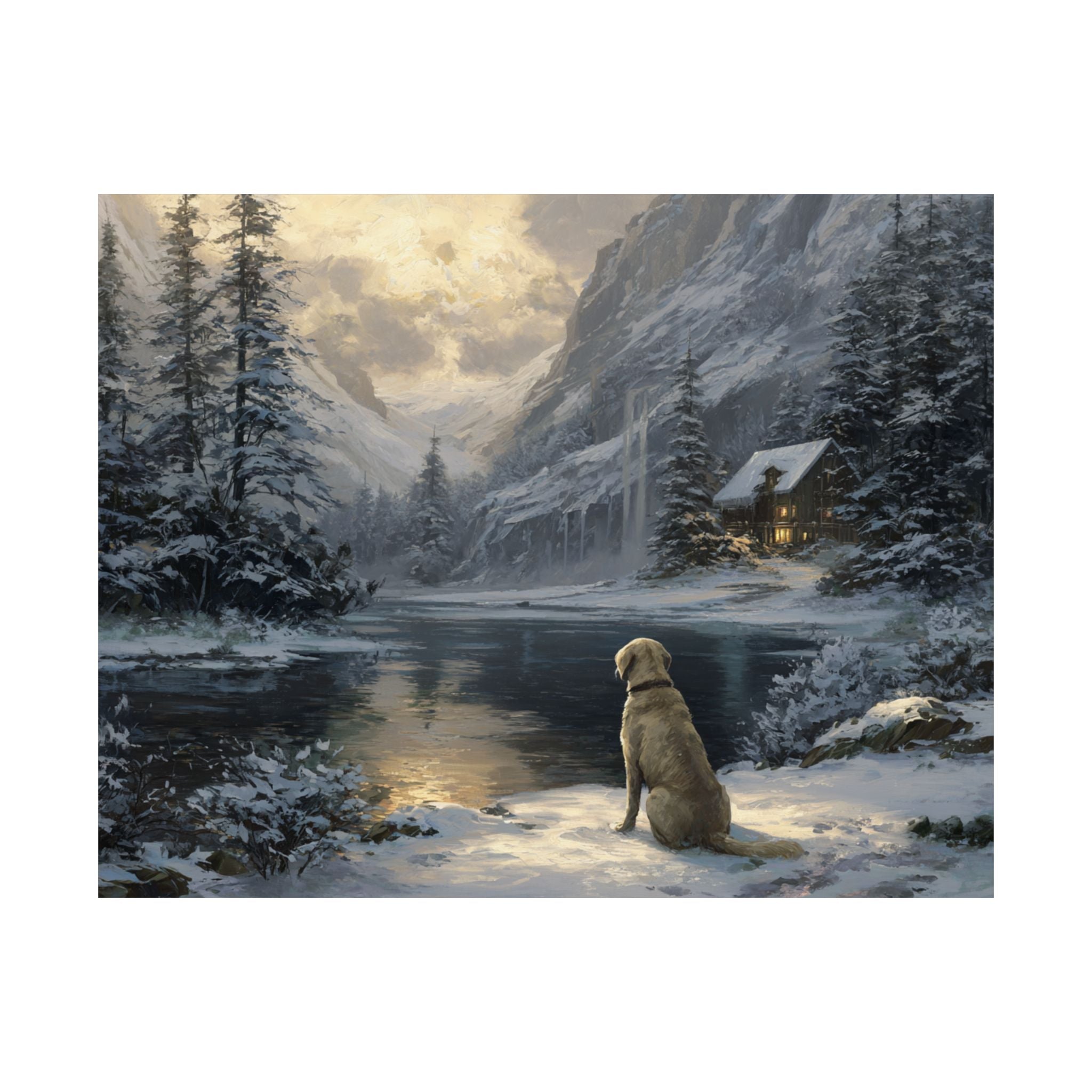 Labrador Retriever 4- Winter Whiskers Collection
