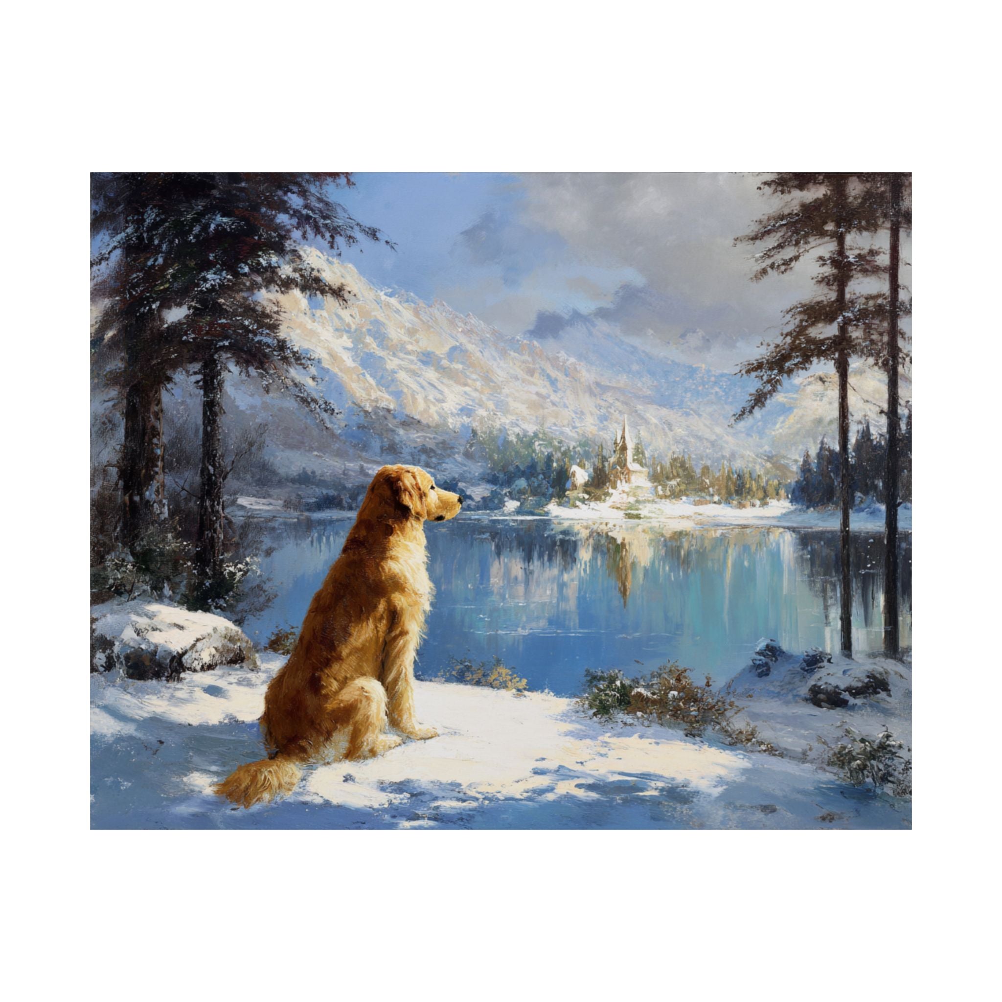 Golden Retriever 3- Winter Whiskers Collection