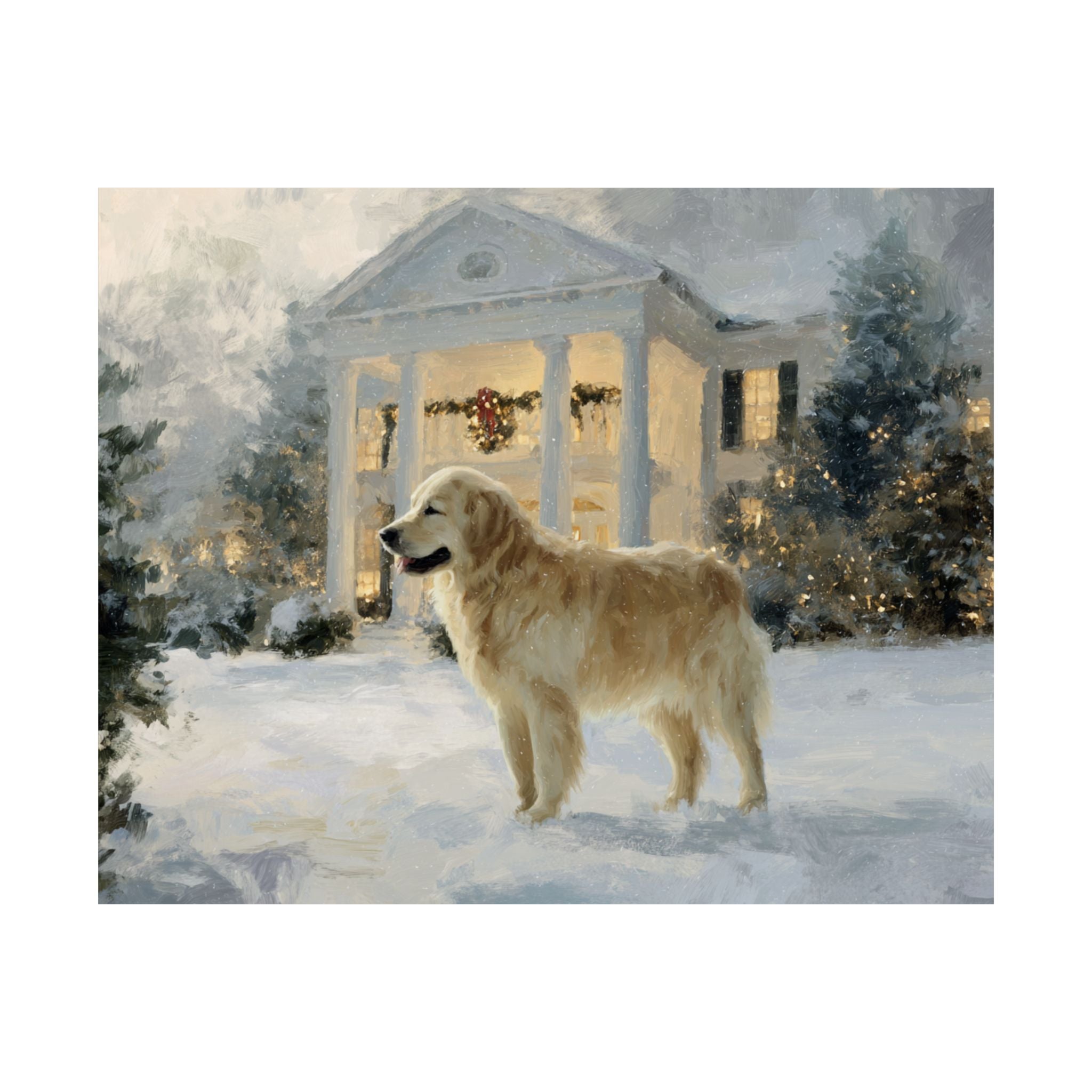 Golden Retriever 4- Home for the Holidays Collection