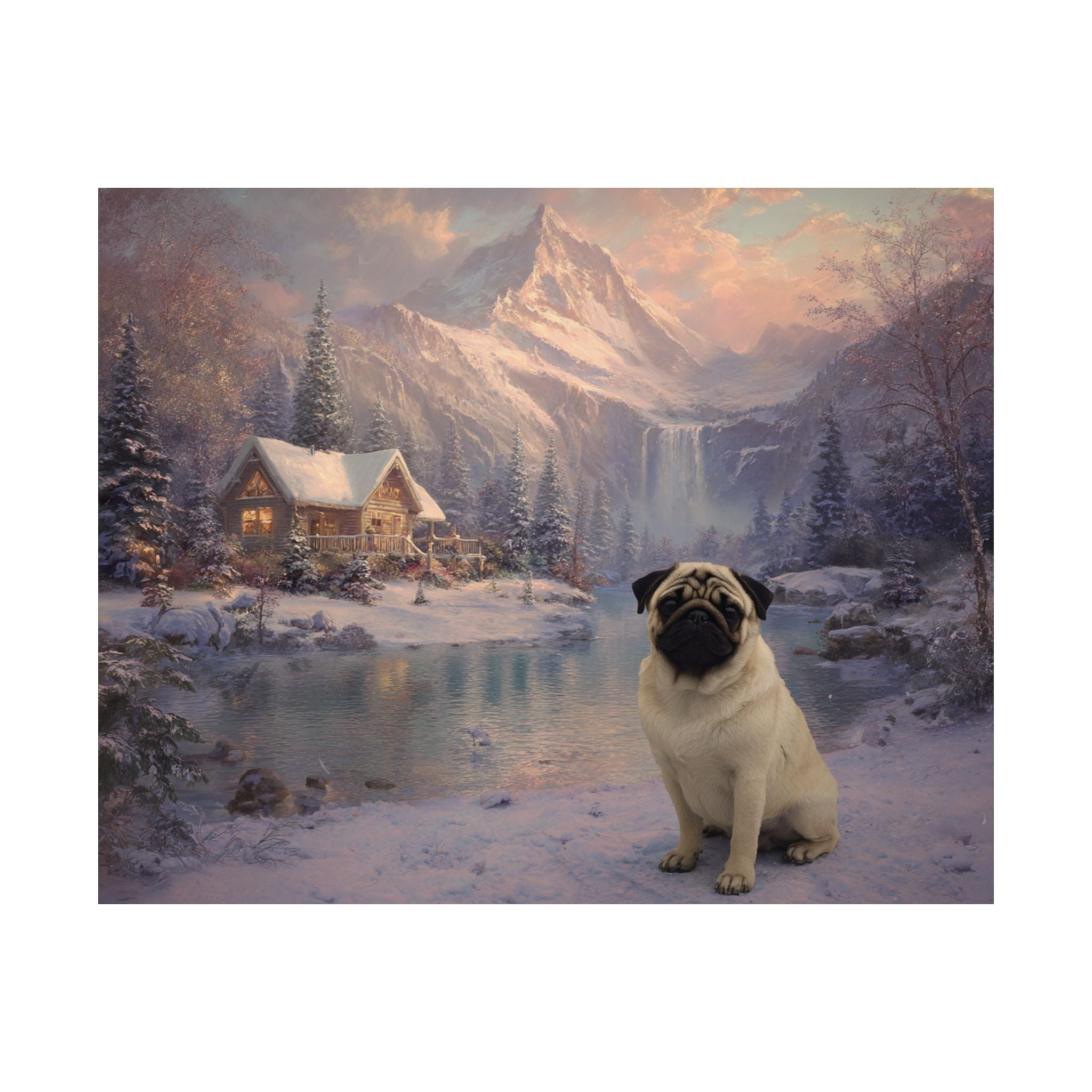 Pug 2- Winter Whiskers Collection