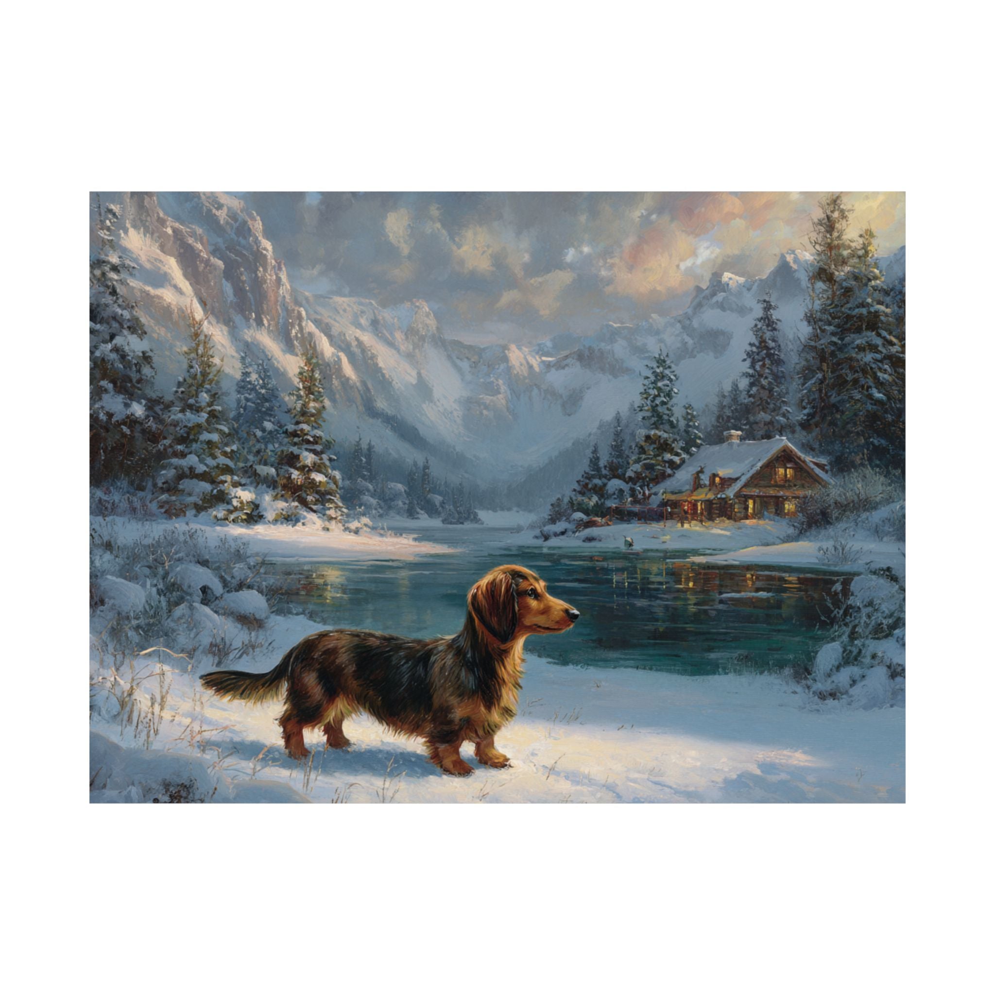 Dachshund 1- Winter Whiskers Collection