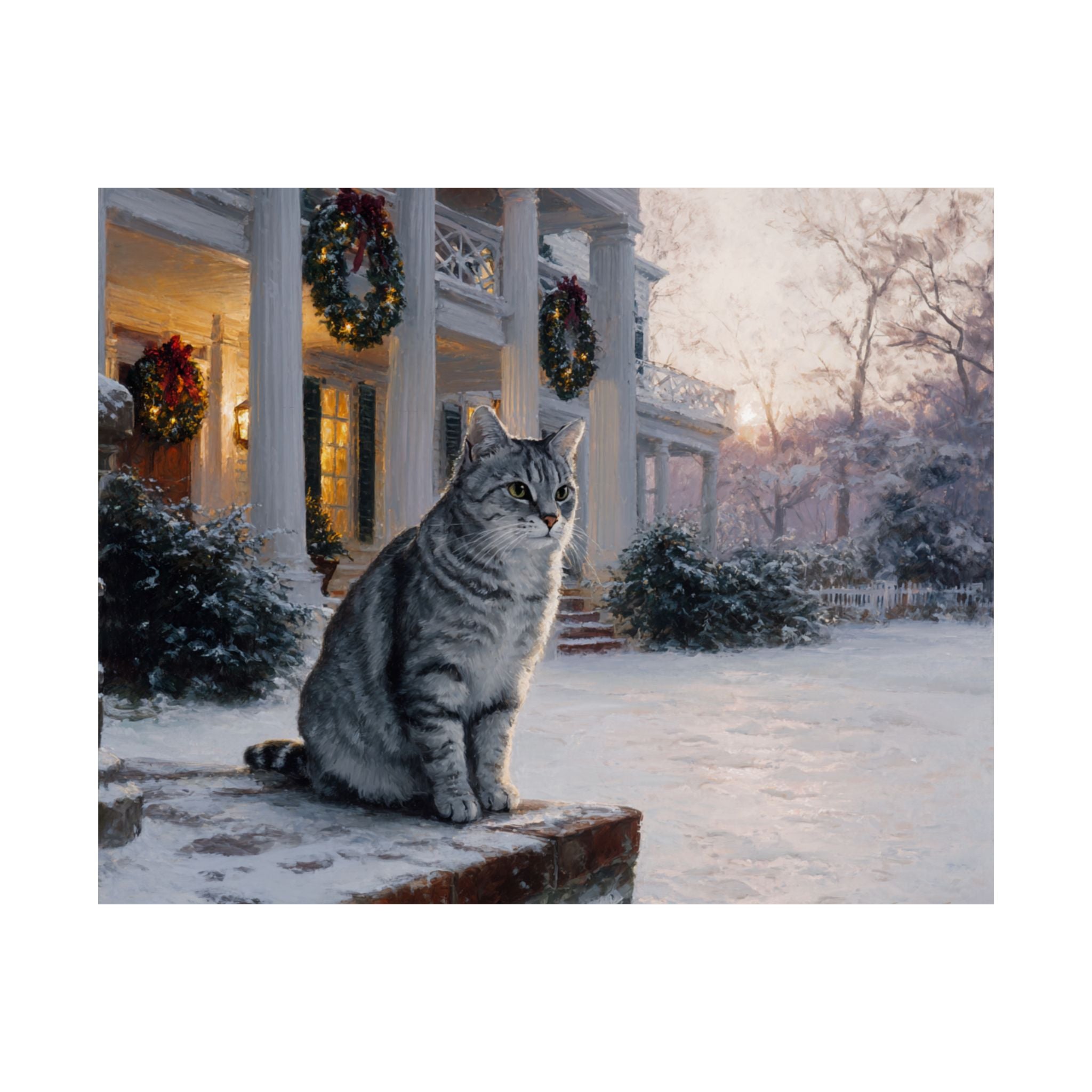 American Short Hair Cat 1- Home for the Holidays Collection