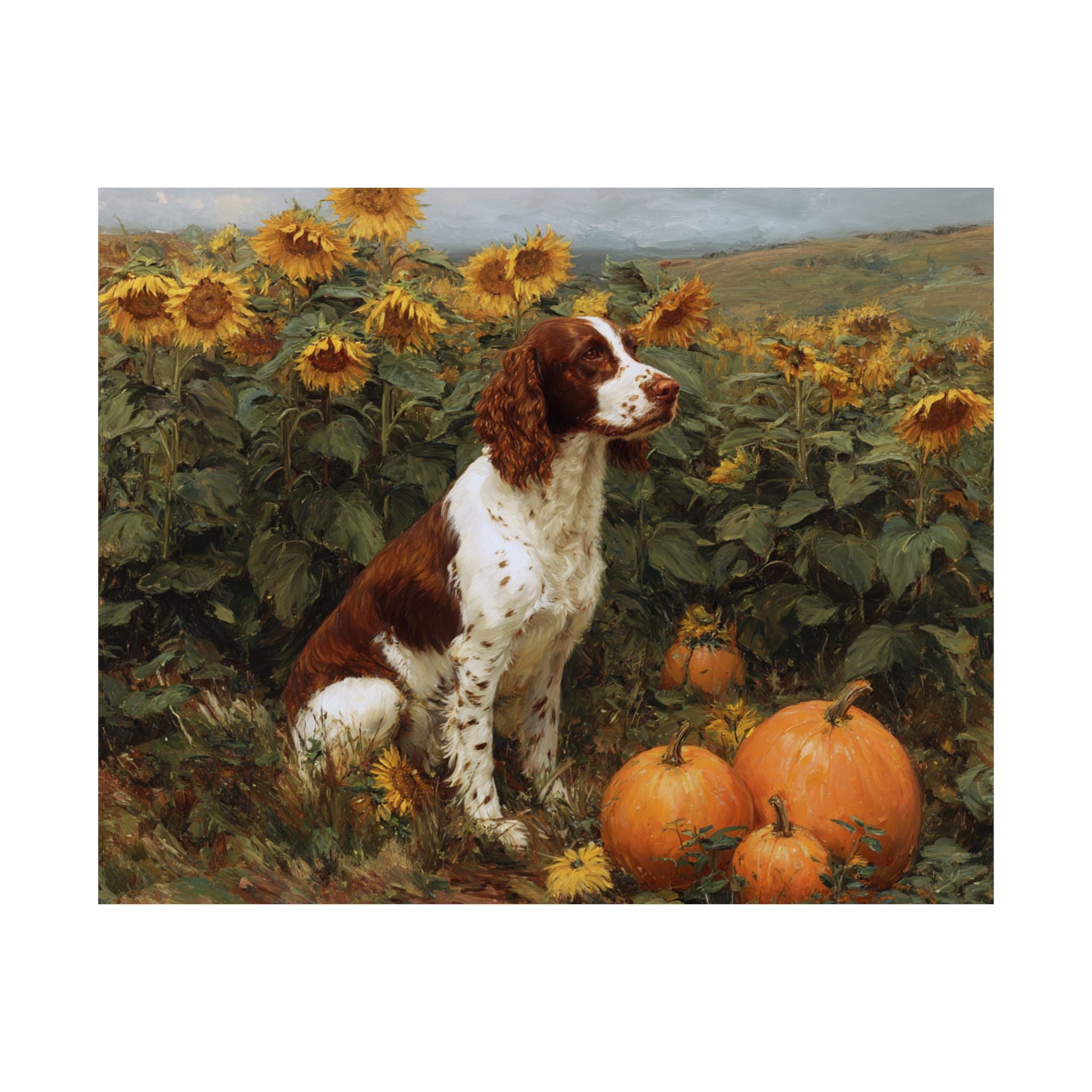 Springer Spaniel 5- Sunflower Season Collection