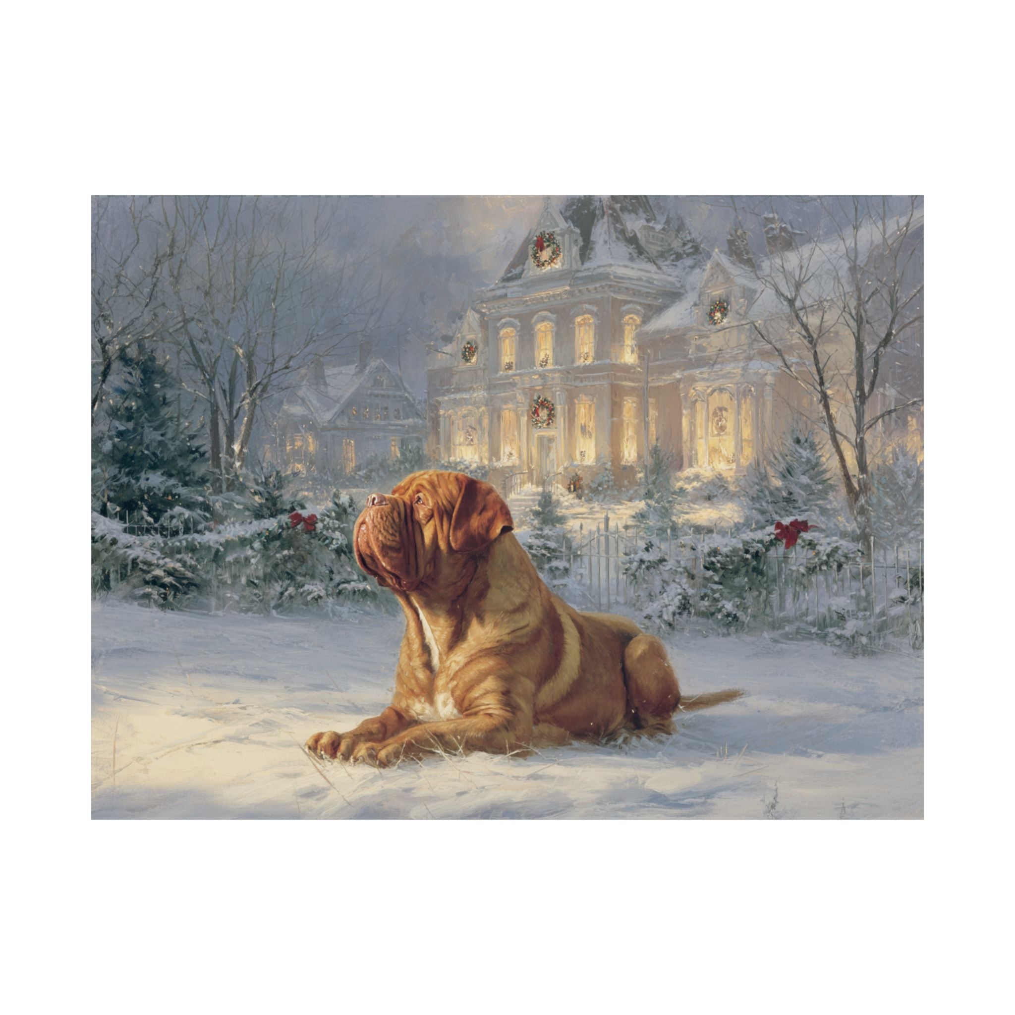French Mastiff 2- Home for the Holidays Collection