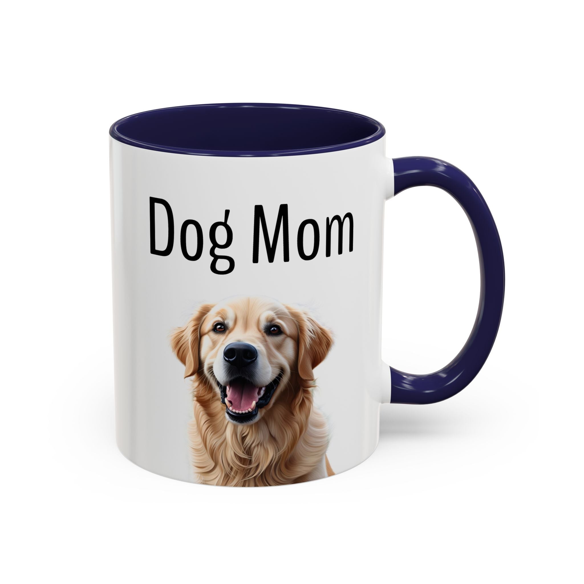 'Dog Mom' Golden Retriever Mug