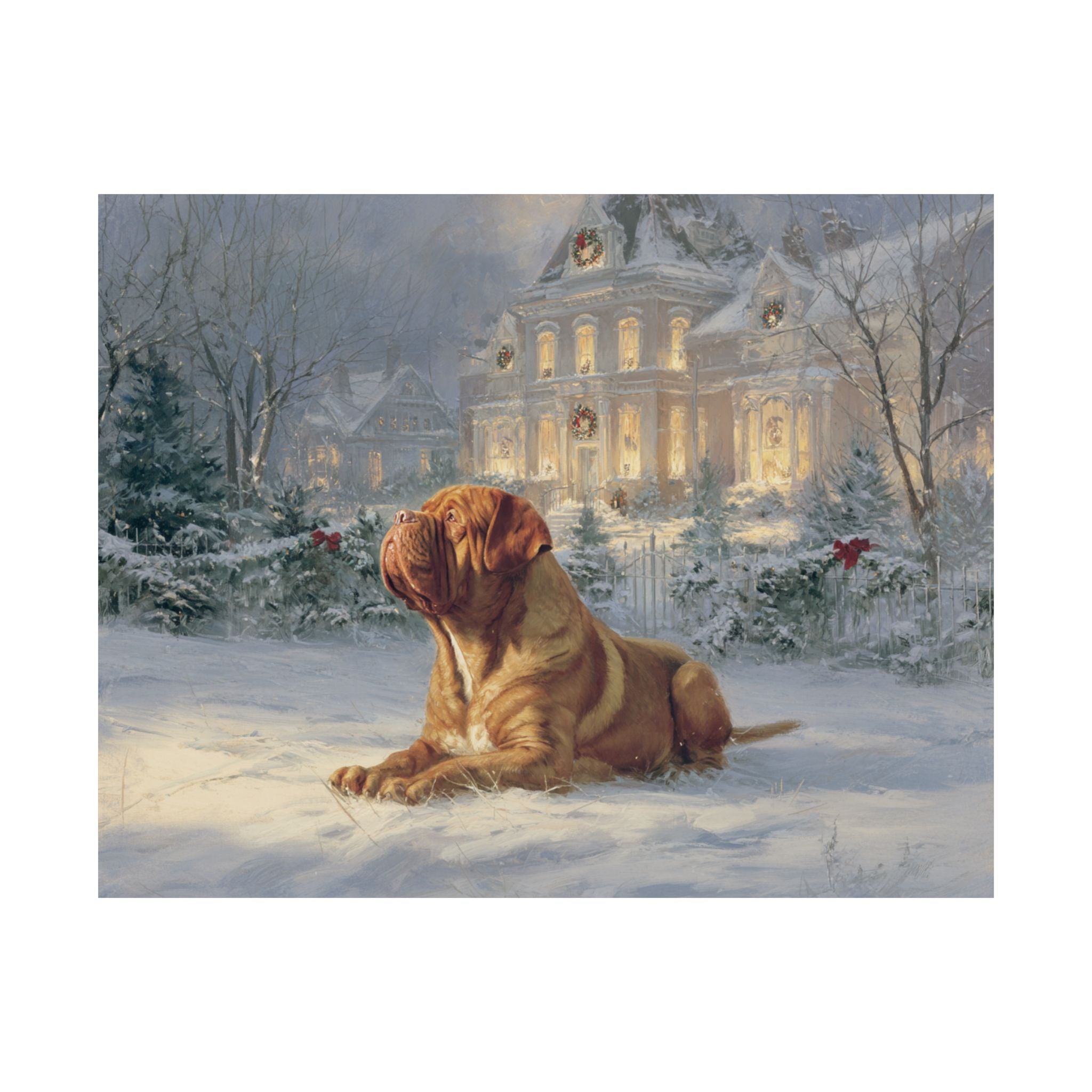 French Mastiff 2- Home for the Holidays Collection