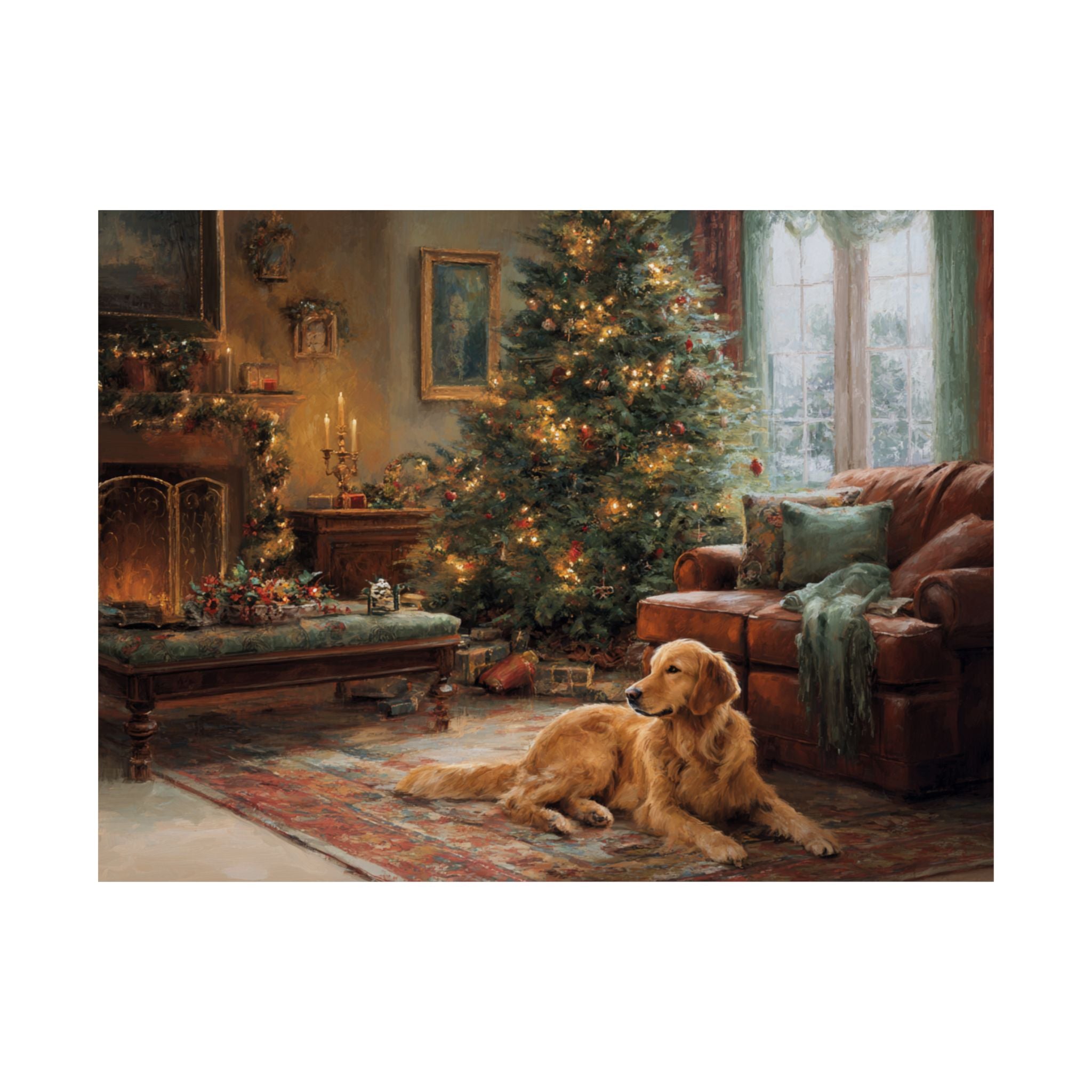 Golden Retriever 4- Cozy Christmas Collection