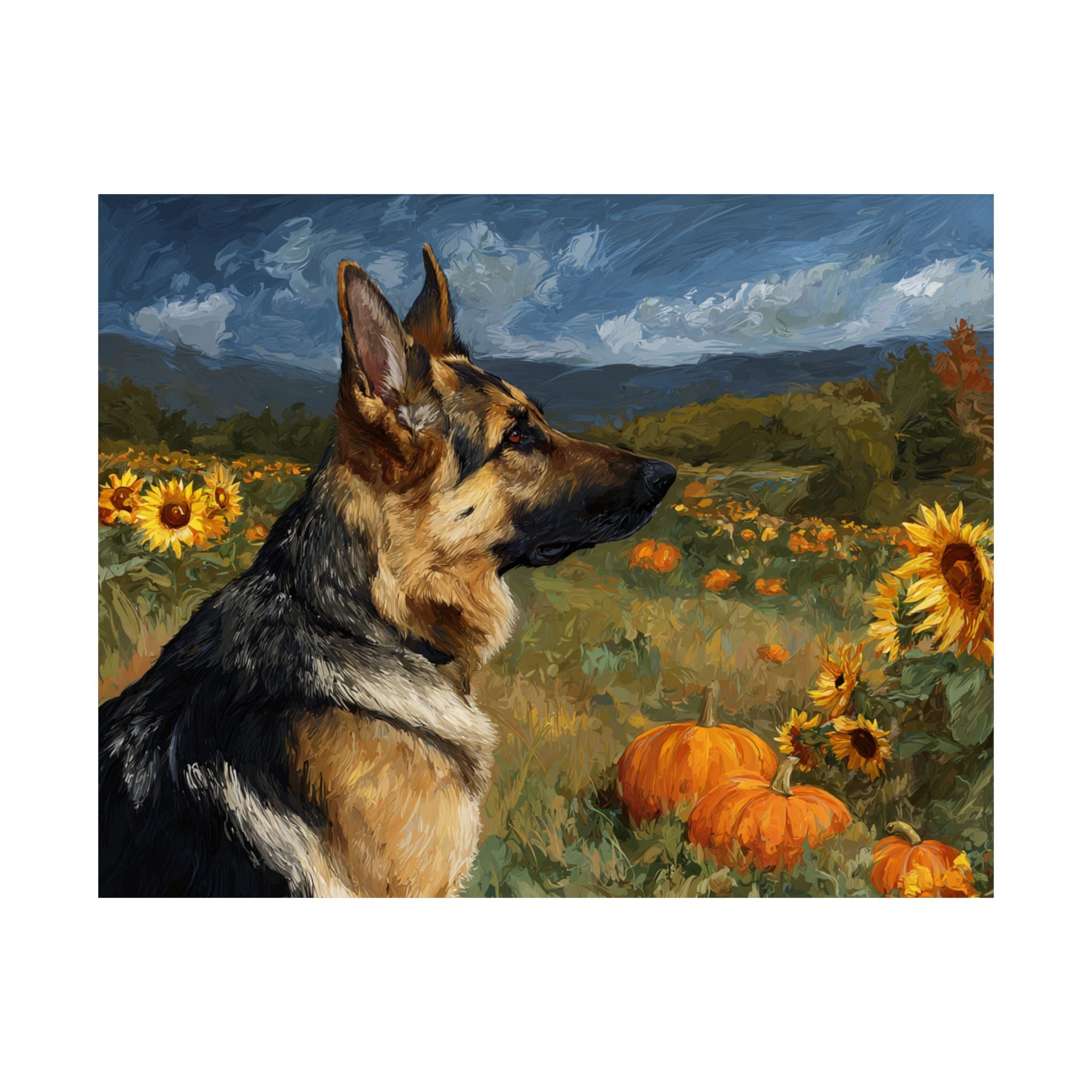 German Shepherd 5- Sunflower Season Collection