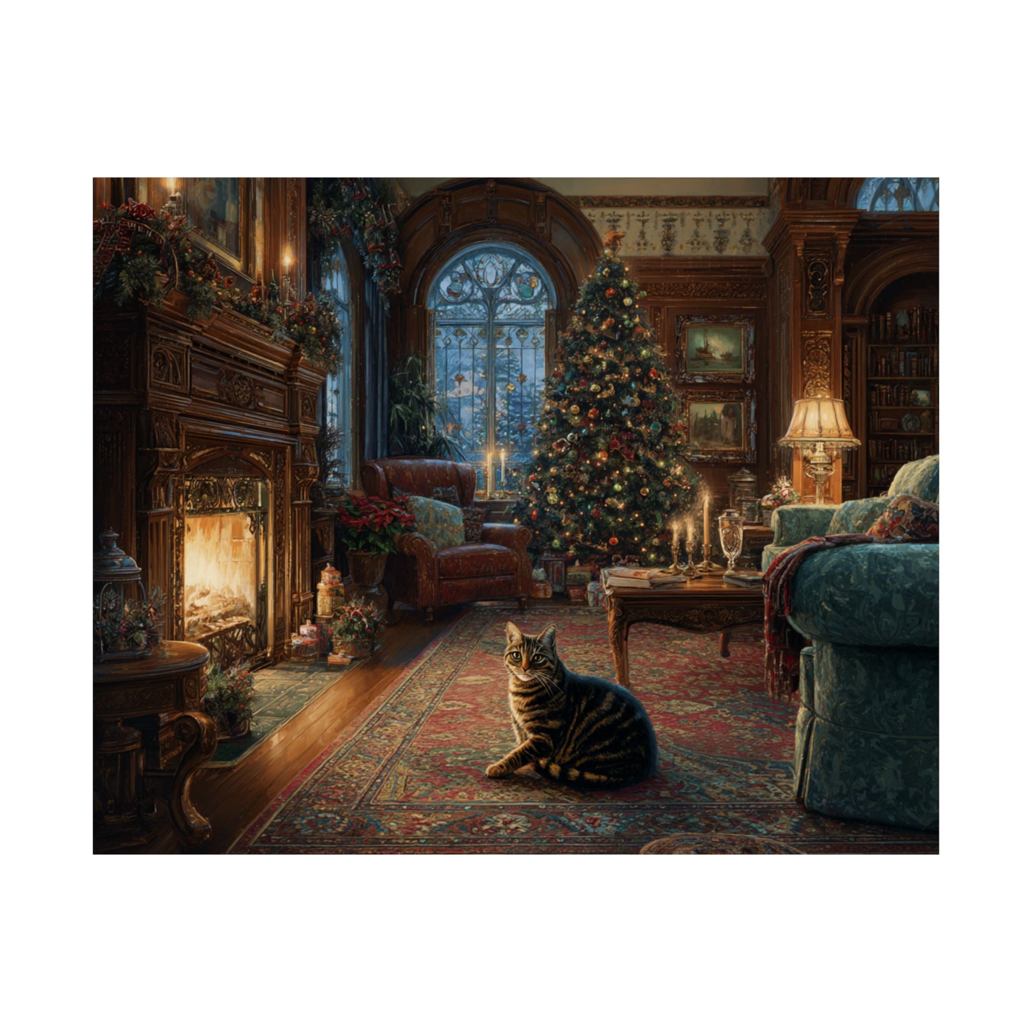 Tabby Cat 2- Cozy Christmas Collection