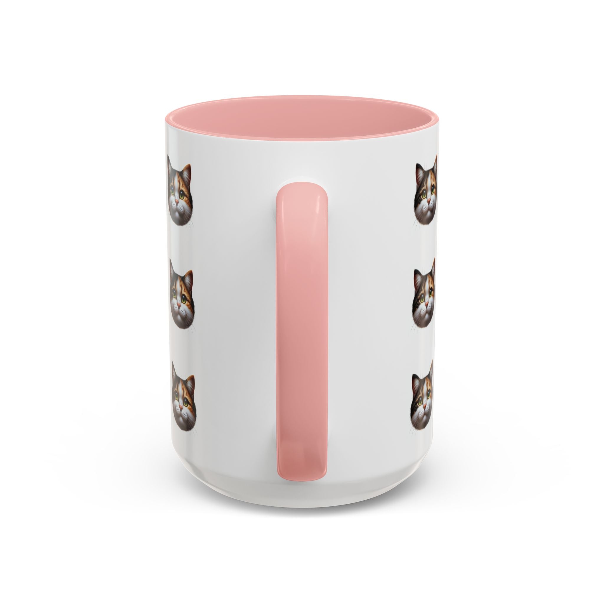 Cute Cat Face Accent Mug