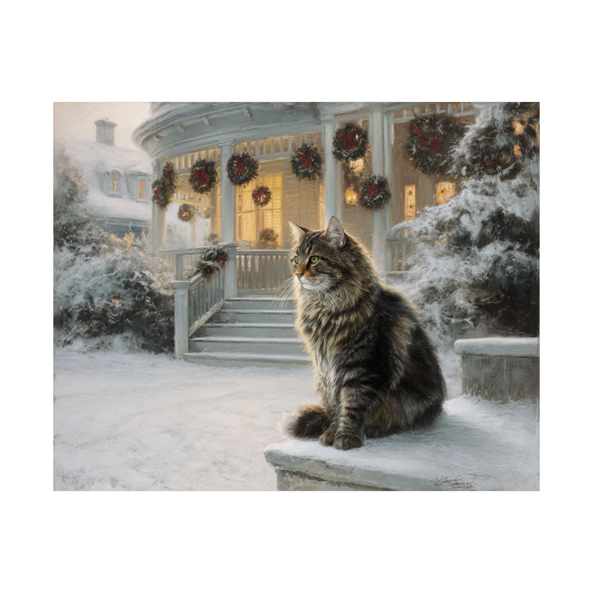 Main Coon Cat 4- Home for the Holidays Collection